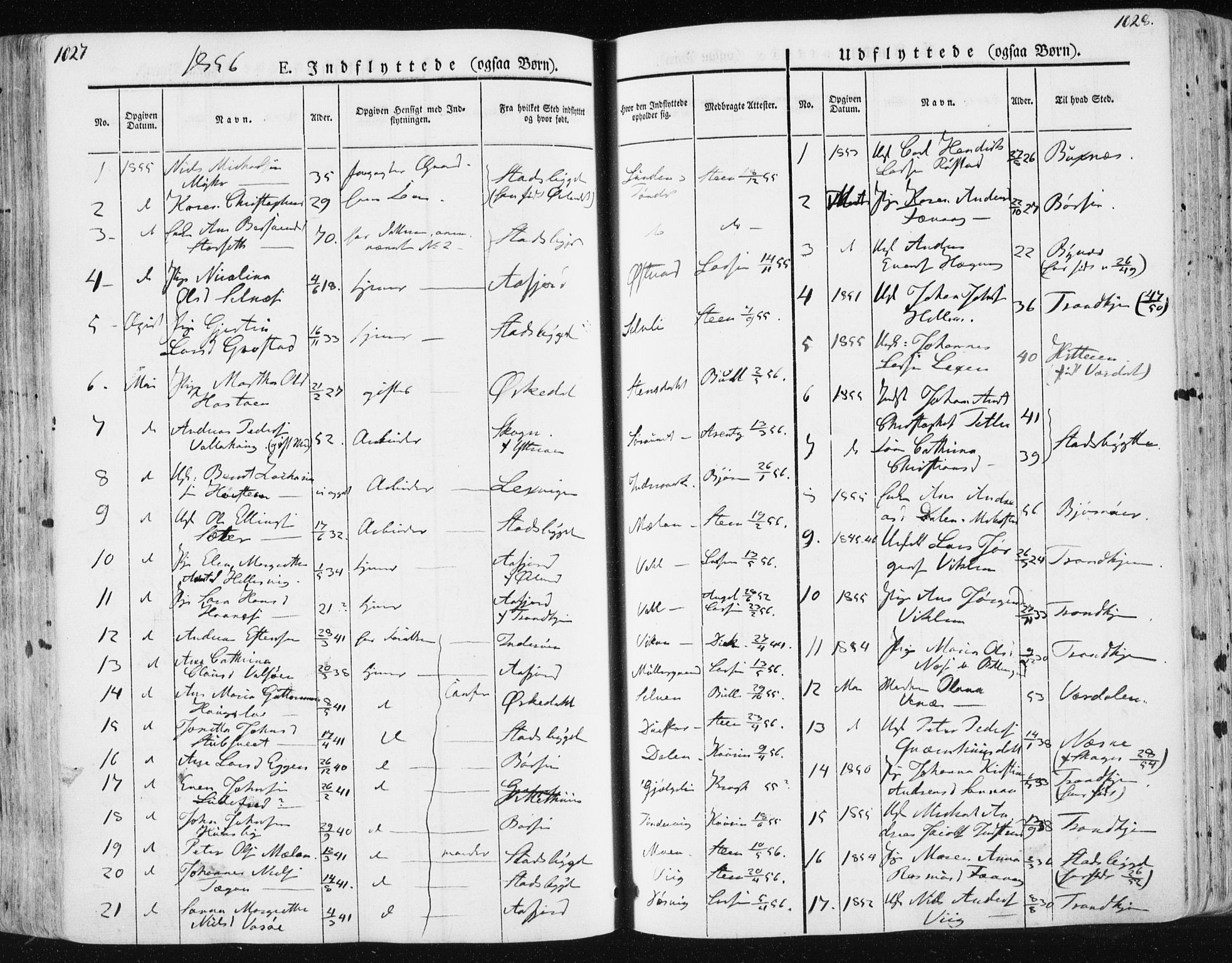 Ministerialprotokoller, klokkerbøker og fødselsregistre - Sør-Trøndelag, SAT/A-1456/659/L0736: Parish register (official) no. 659A06, 1842-1856, p. 1027-1028
