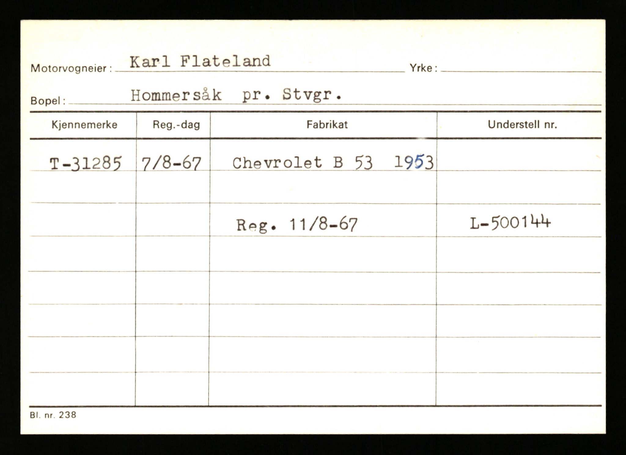 Stavanger trafikkstasjon, AV/SAST-A-101942/0/G/L0005: Registreringsnummer: 23000 - 34245, 1930-1971, p. 2527