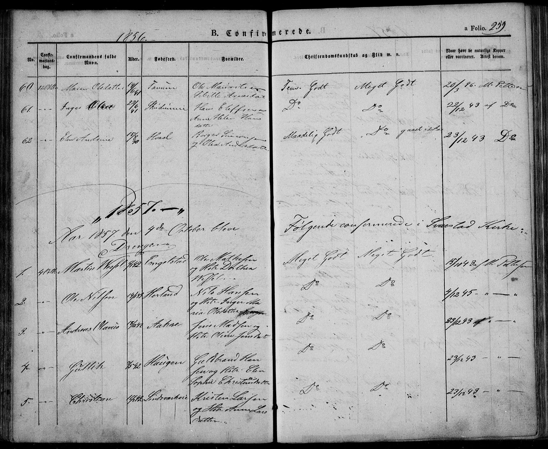 Lardal kirkebøker, SAKO/A-350/F/Fa/L0006: Parish register (official) no. I 6, 1835-1860, p. 259