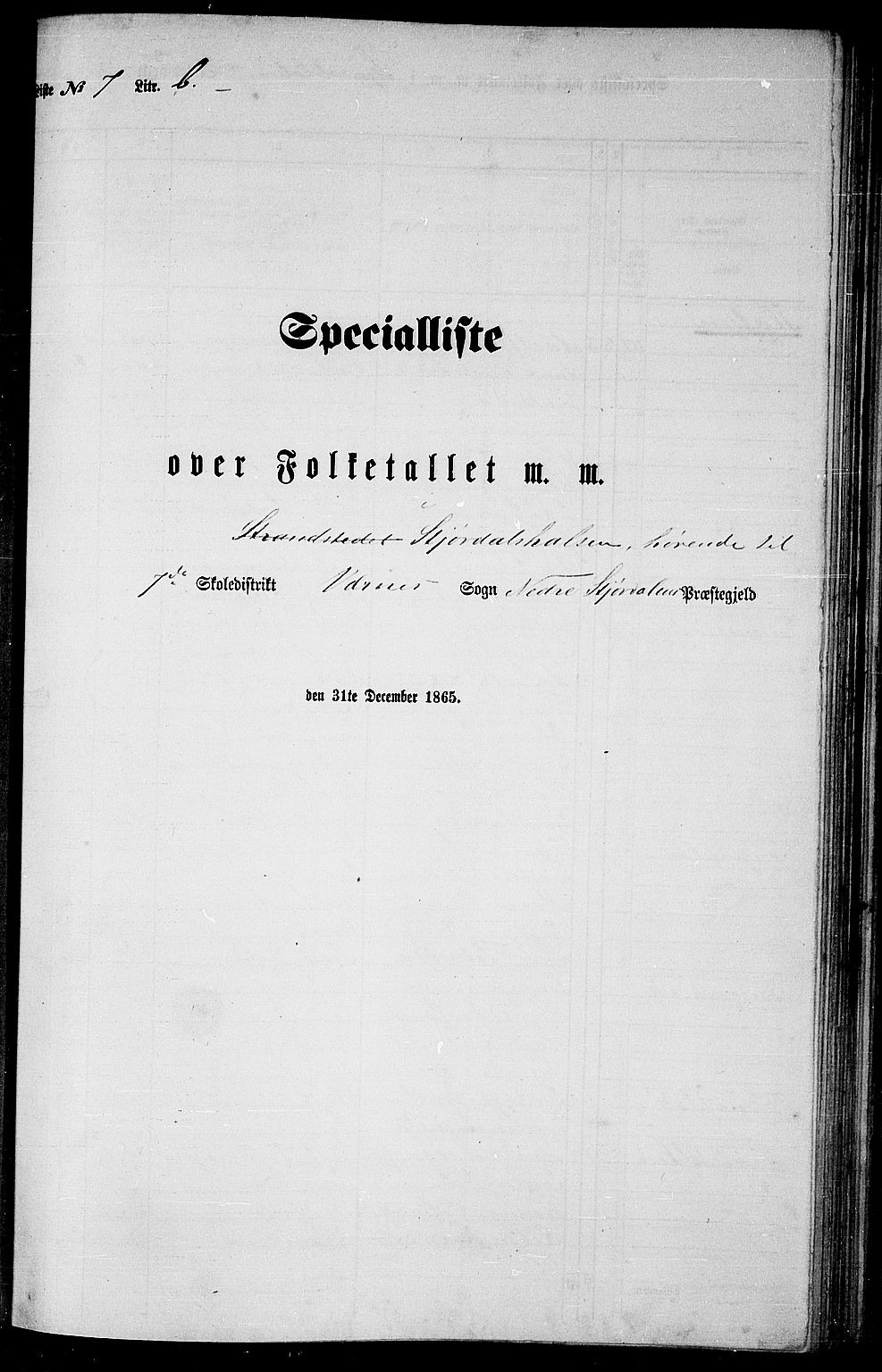 RA, 1865 census for Nedre Stjørdal, 1865, p. 138