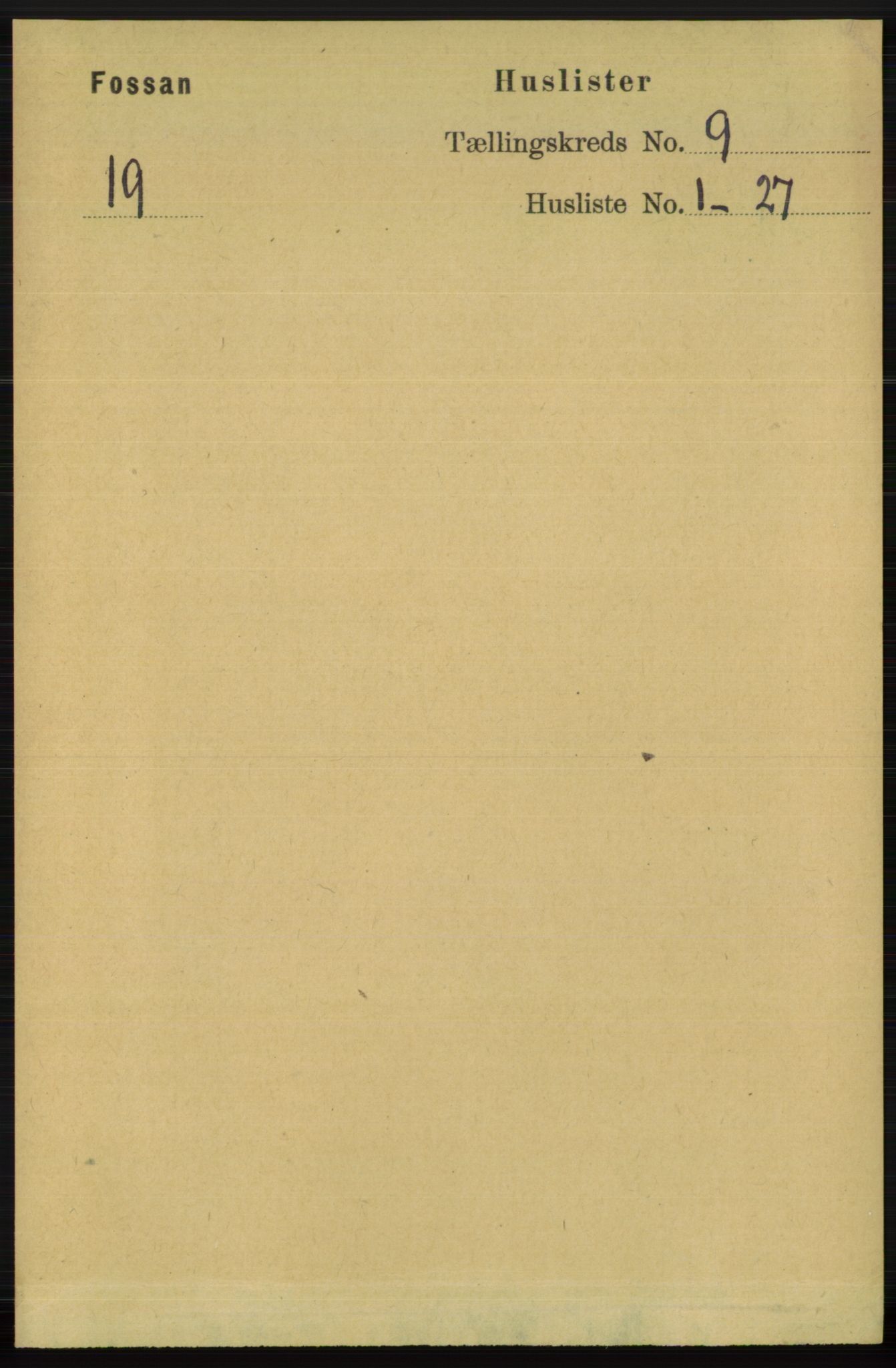 RA, 1891 census for 1129 Forsand, 1891, p. 1441