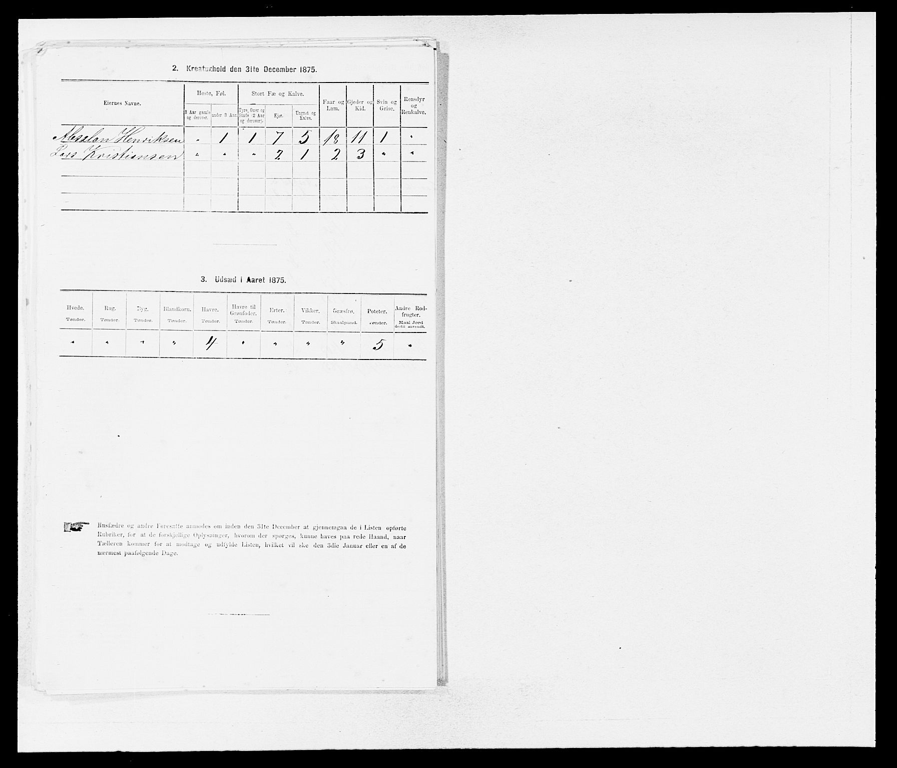 SAB, 1875 census for 1432P Førde, 1875, p. 1003