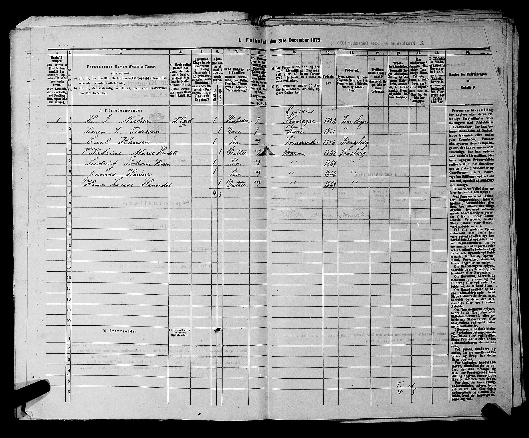 SAKO, 1875 census for 0705P Tønsberg, 1875, p. 866