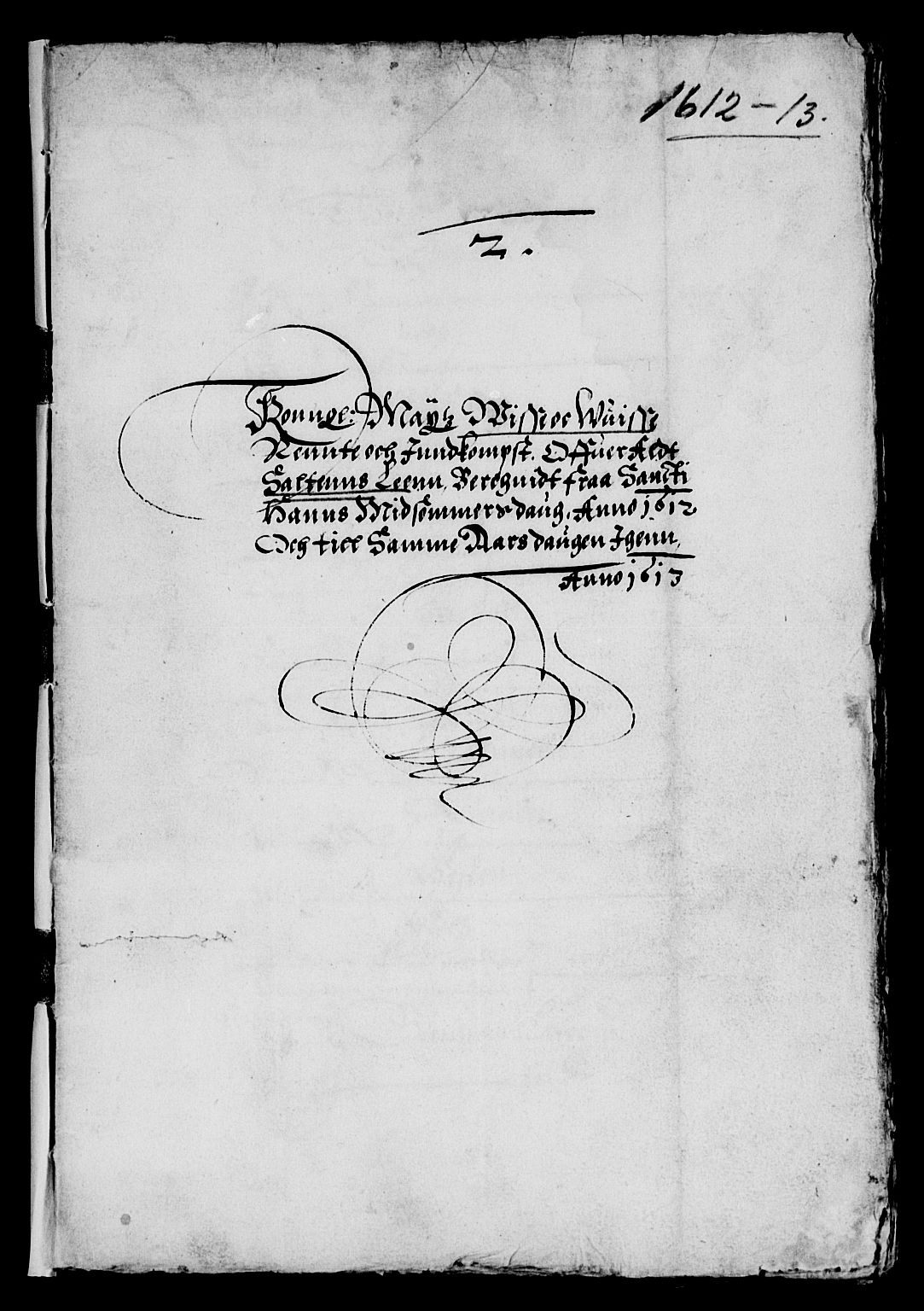 Rentekammeret inntil 1814, Reviderte regnskaper, Lensregnskaper, RA/EA-5023/R/Rb/Rbz/L0003: Nordlandenes len, 1611-1613