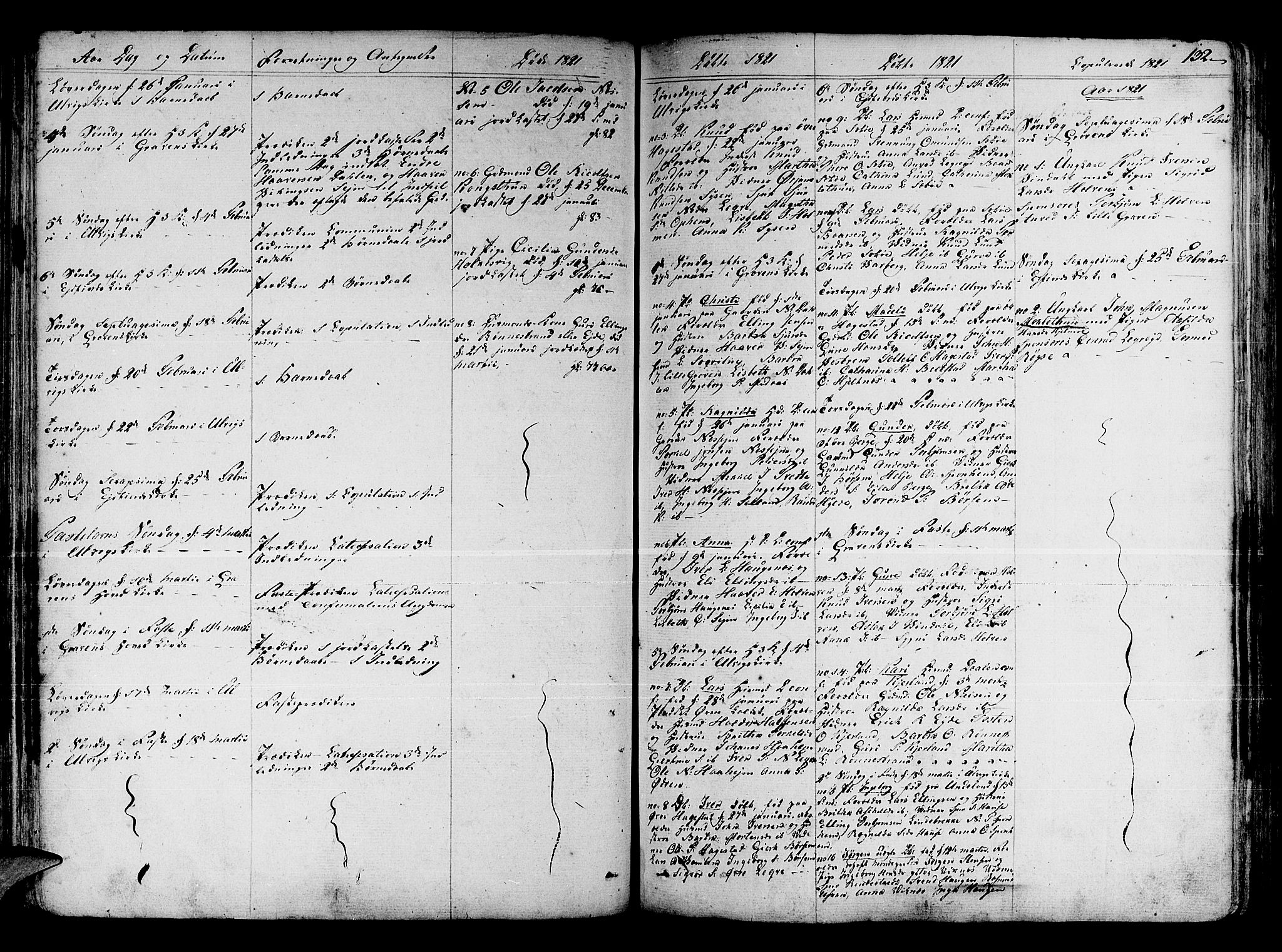 Ulvik sokneprestembete, SAB/A-78801/H/Haa: Parish register (official) no. A 11, 1793-1838, p. 132