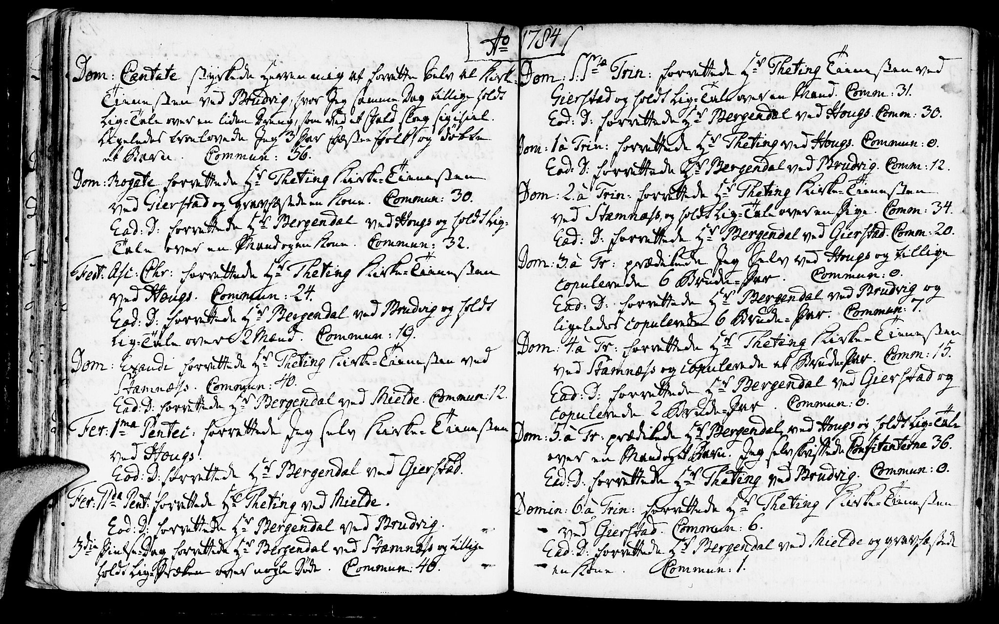 Haus sokneprestembete, AV/SAB-A-75601/H/Haa: Parish register (official) no. A 10, 1782-1796, p. 46