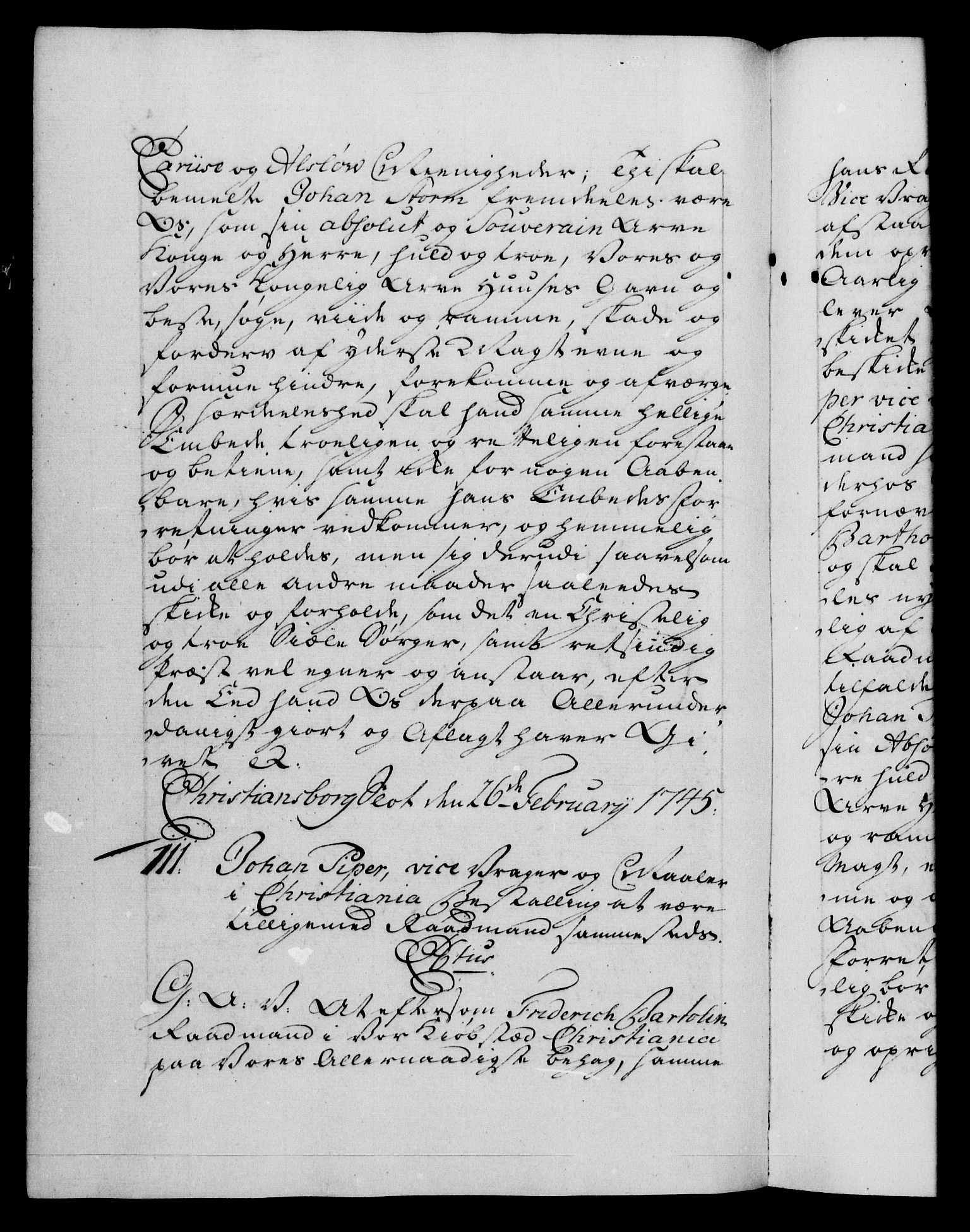 Danske Kanselli 1572-1799, RA/EA-3023/F/Fc/Fca/Fcaa/L0034: Norske registre, 1745-1746, p. 79b