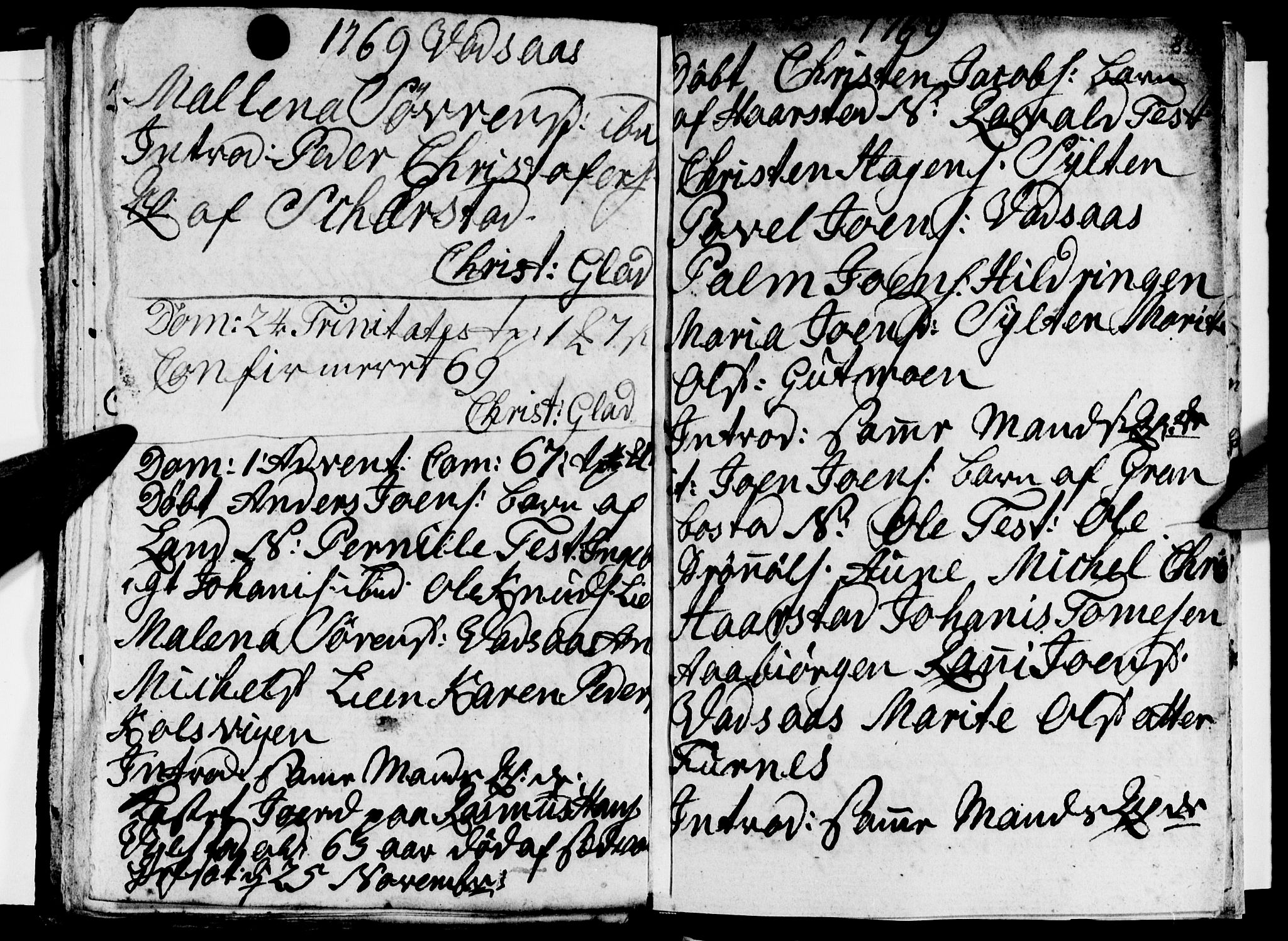 Ministerialprotokoller, klokkerbøker og fødselsregistre - Nordland, AV/SAT-A-1459/810/L0138: Parish register (official) no. 810A02, 1763-1770, p. 80