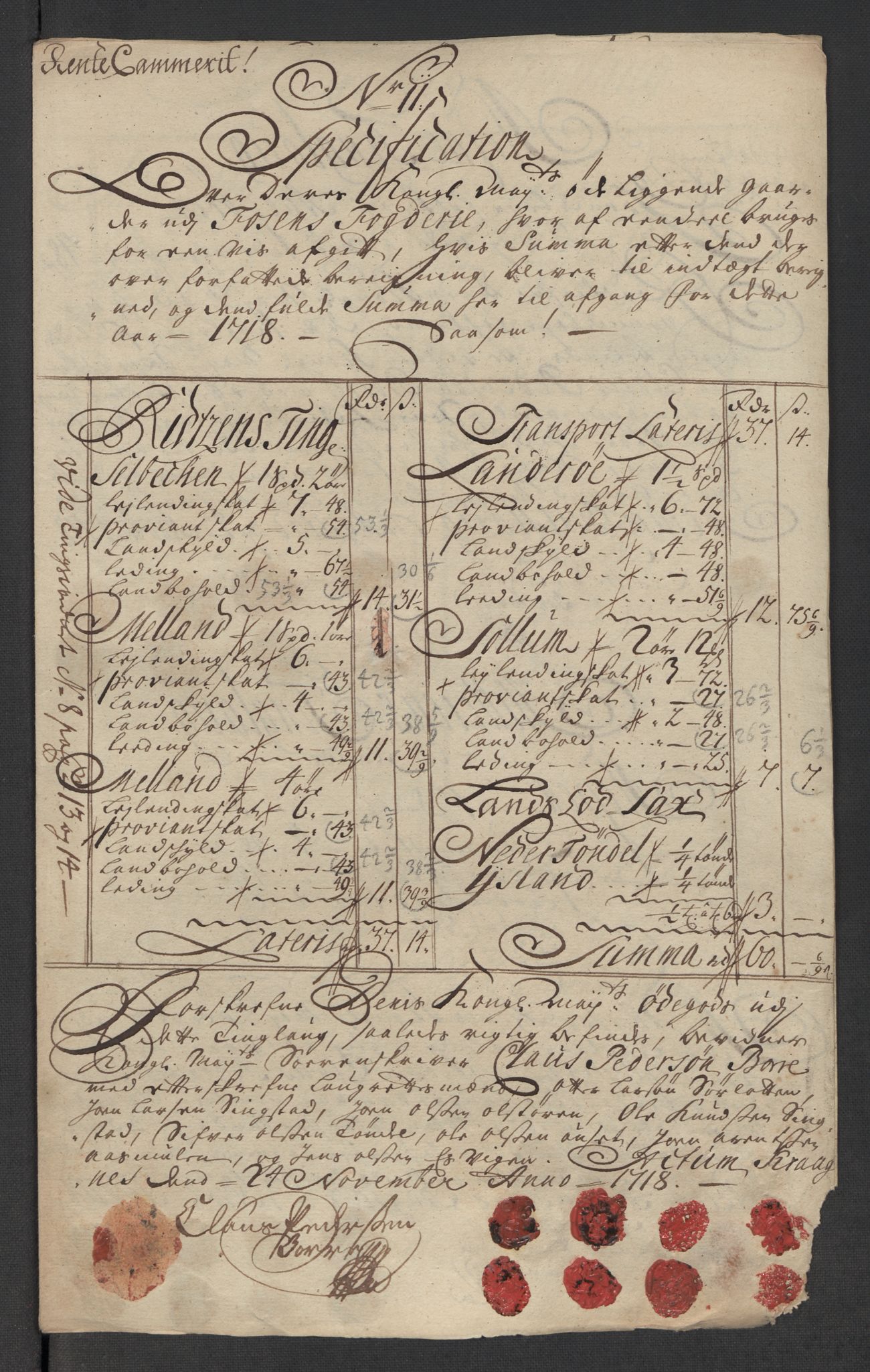 Rentekammeret inntil 1814, Reviderte regnskaper, Fogderegnskap, AV/RA-EA-4092/R57/L3866: Fogderegnskap Fosen, 1718, p. 206