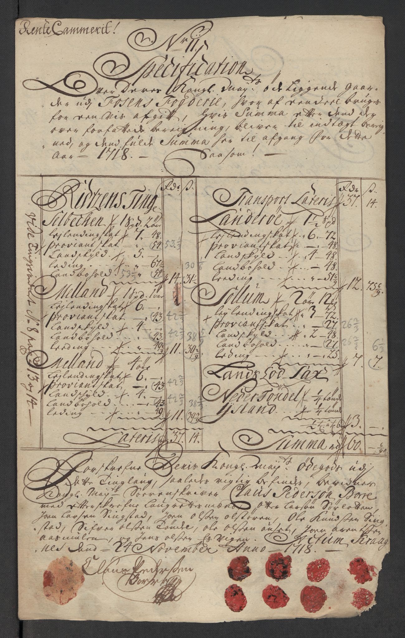 Rentekammeret inntil 1814, Reviderte regnskaper, Fogderegnskap, RA/EA-4092/R57/L3866: Fogderegnskap Fosen, 1718, p. 206