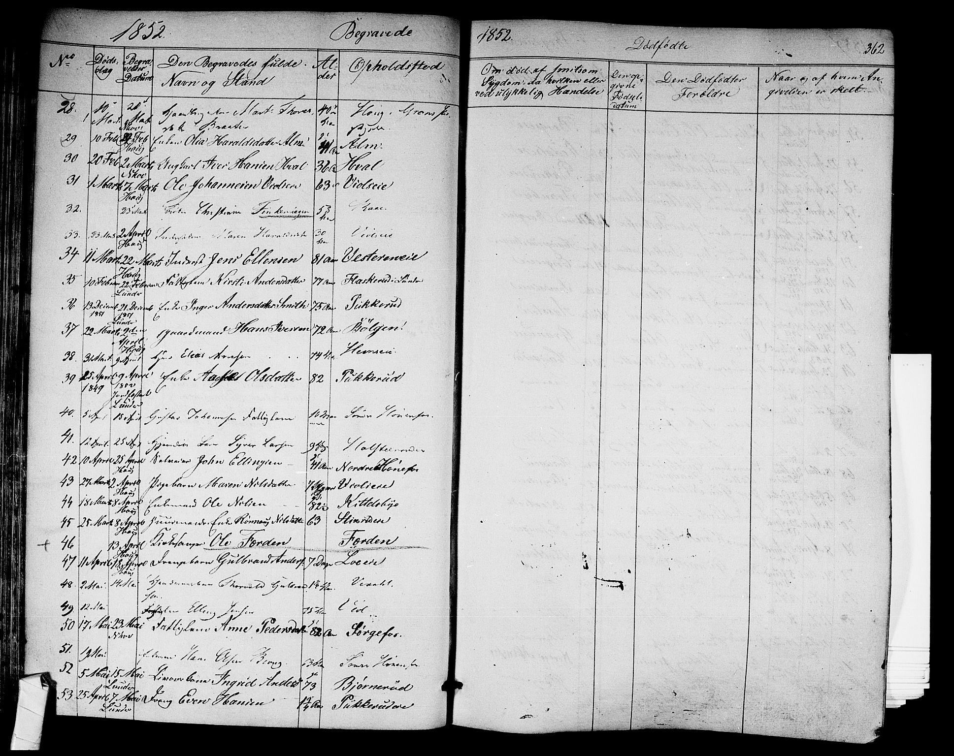 Norderhov kirkebøker, AV/SAKO-A-237/F/Fa/L0011: Parish register (official) no. 11, 1847-1856, p. 362