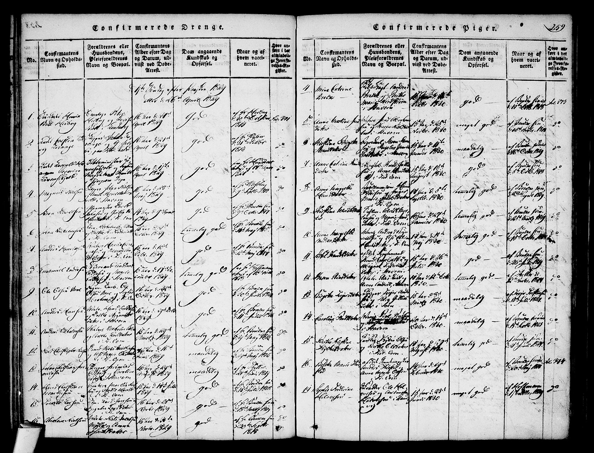 Stavern kirkebøker, SAKO/A-318/F/Fa/L0006: Parish register (official) no. 6, 1816-1839, p. 259