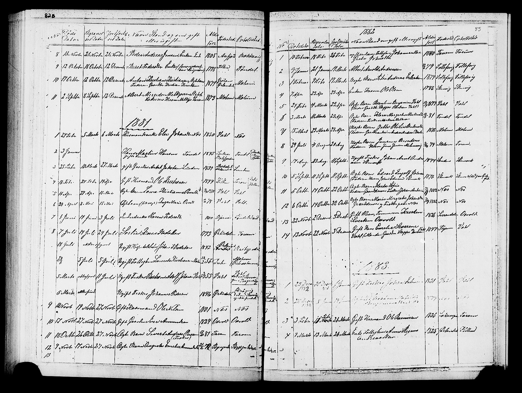Ministerialprotokoller, klokkerbøker og fødselsregistre - Sør-Trøndelag, SAT/A-1456/652/L0653: Parish register (copy) no. 652C01, 1866-1910, p. 83