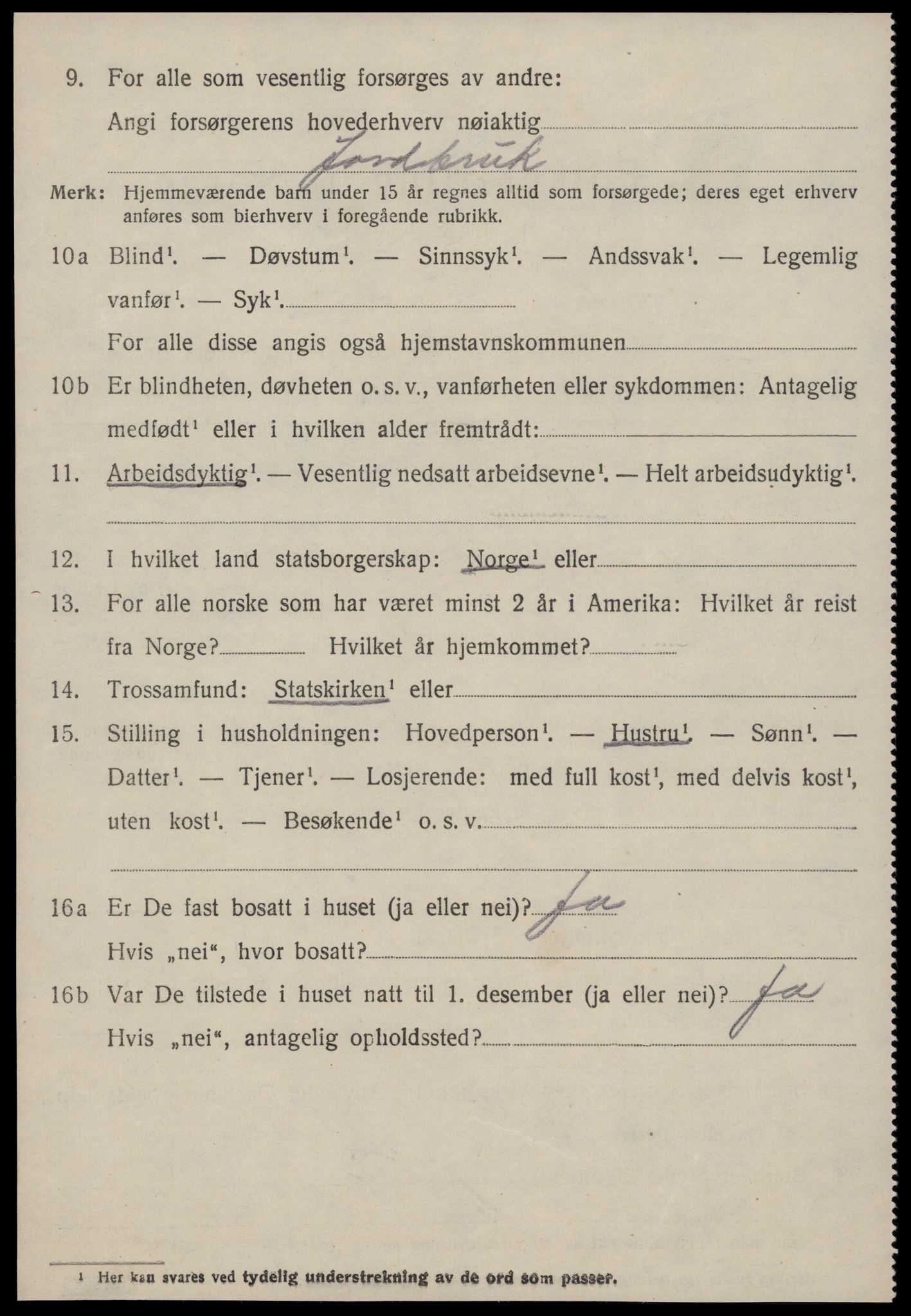 SAT, 1920 census for Hjørundfjord, 1920, p. 2416