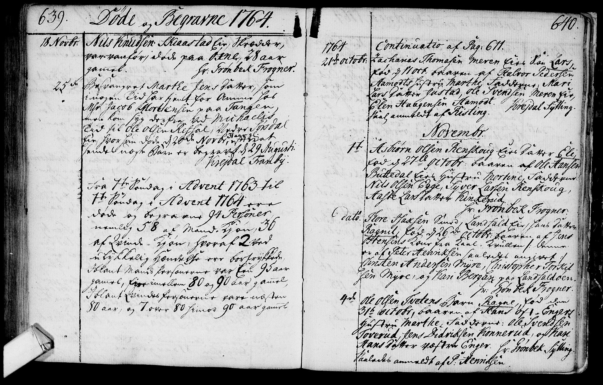 Lier kirkebøker, AV/SAKO-A-230/F/Fa/L0004: Parish register (official) no. I 4, 1749-1764, p. 639-640