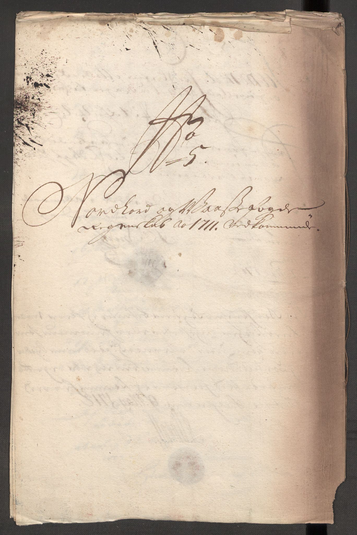 Rentekammeret inntil 1814, Reviderte regnskaper, Fogderegnskap, AV/RA-EA-4092/R51/L3192: Fogderegnskap Nordhordland og Voss, 1711, p. 154