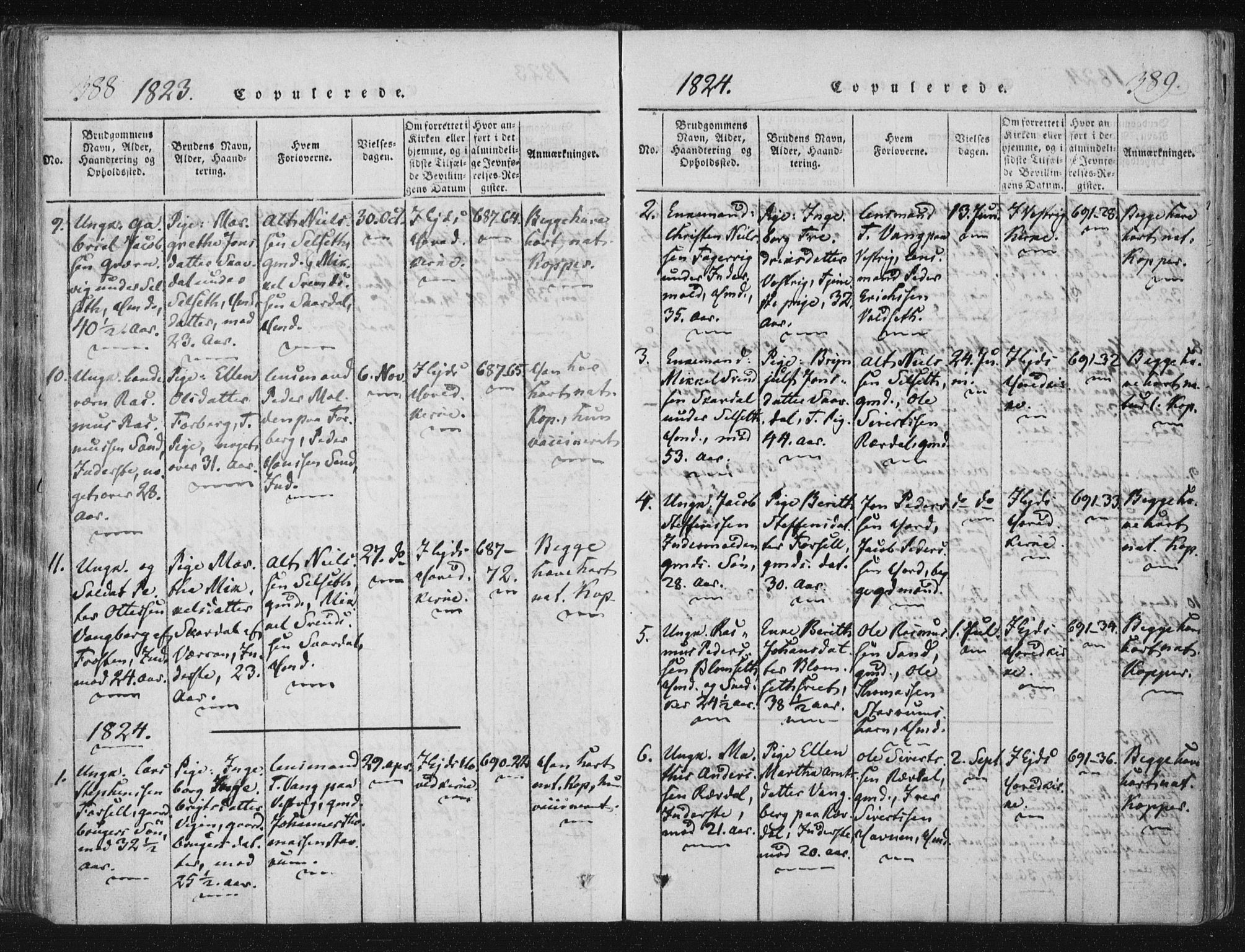 Ministerialprotokoller, klokkerbøker og fødselsregistre - Nord-Trøndelag, SAT/A-1458/744/L0417: Parish register (official) no. 744A01, 1817-1842, p. 388-389