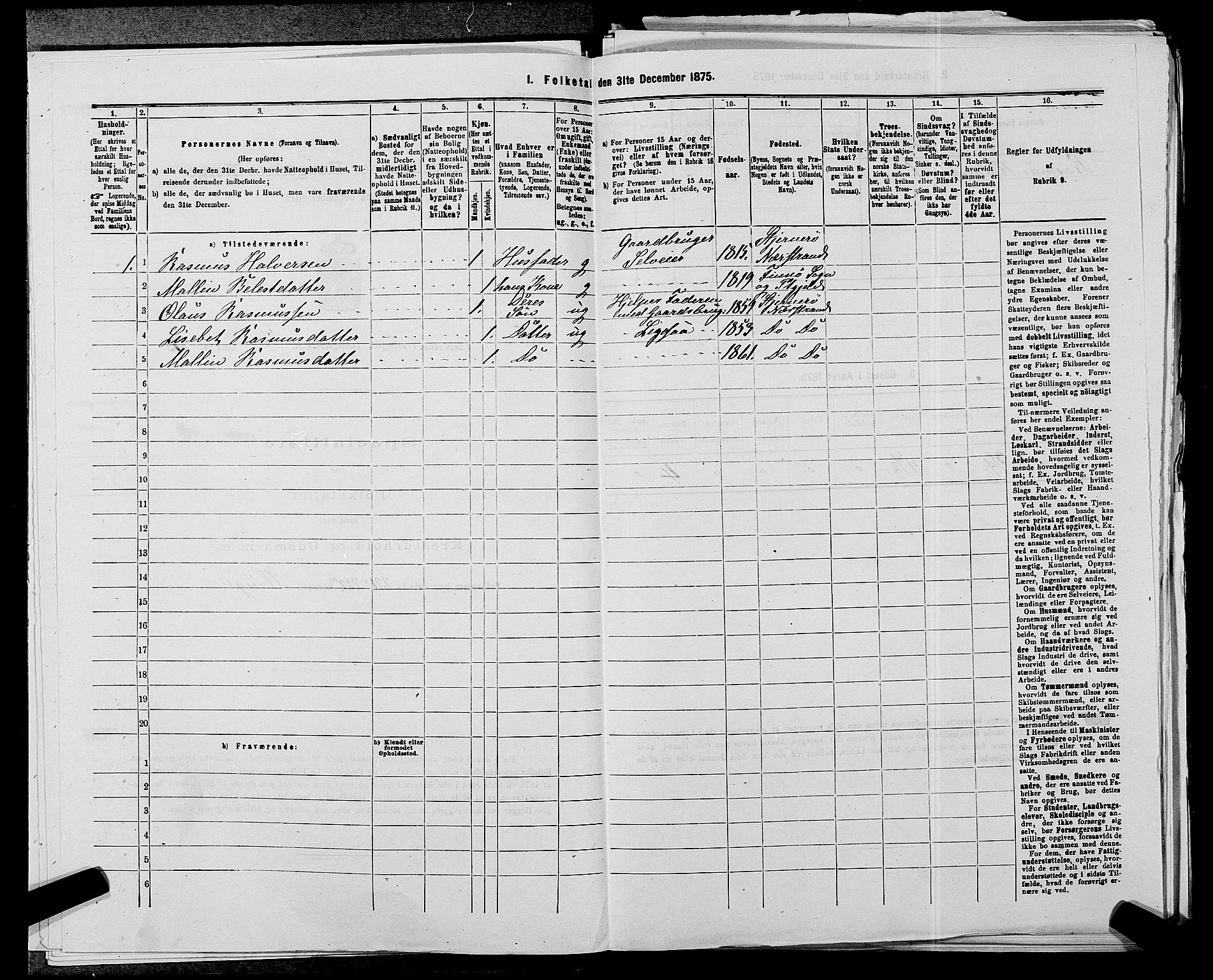 SAST, 1875 census for 1139P Nedstrand, 1875, p. 683