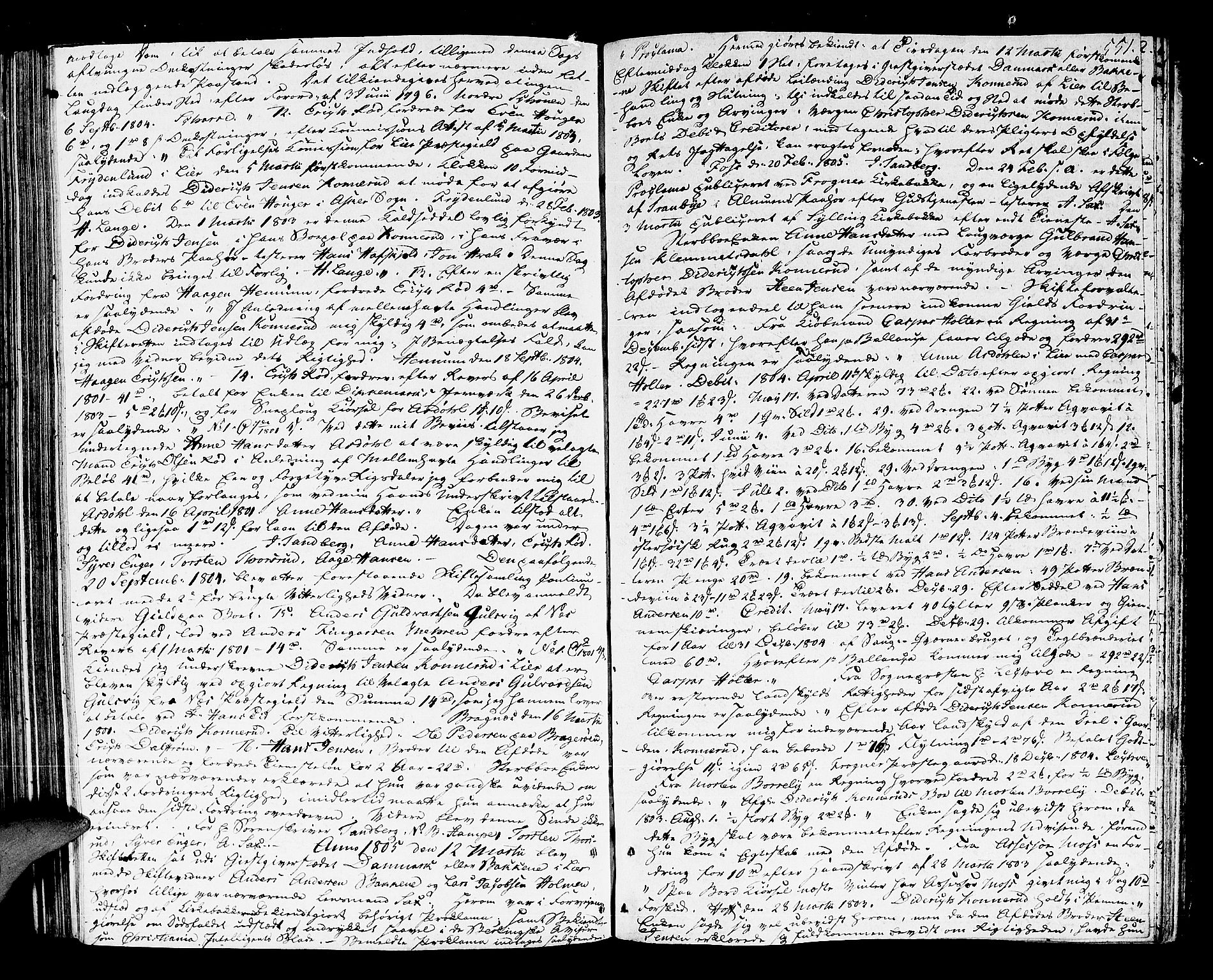 Lier, Røyken og Hurum sorenskriveri, AV/SAKO-A-89/H/Hc/L0008: Skifteprotokoll, 1799-1805, p. 550b-551a