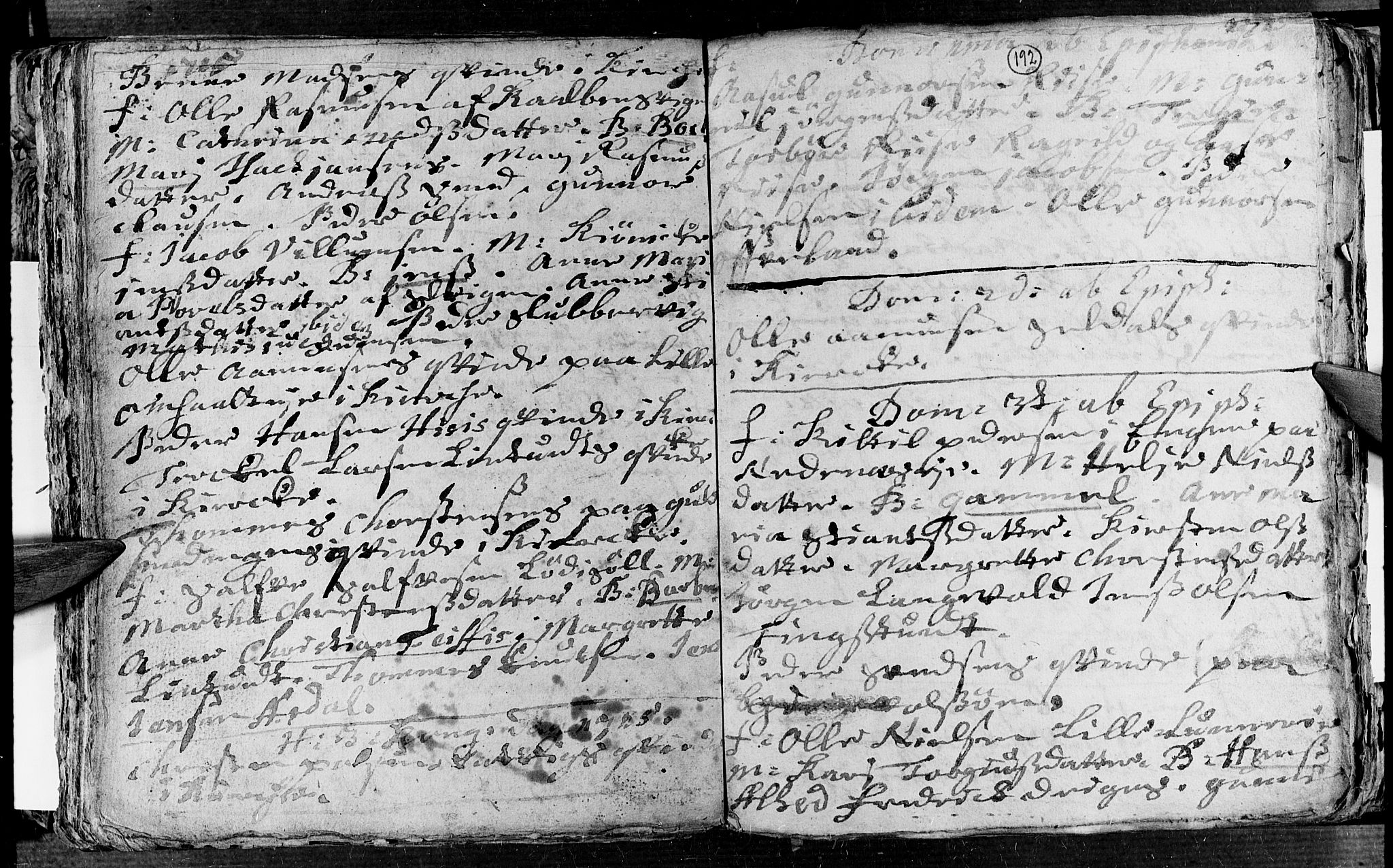 Øyestad sokneprestkontor, SAK/1111-0049/F/Fa/L0002: Parish register (official) no. A 2, 1692-1722, p. 192