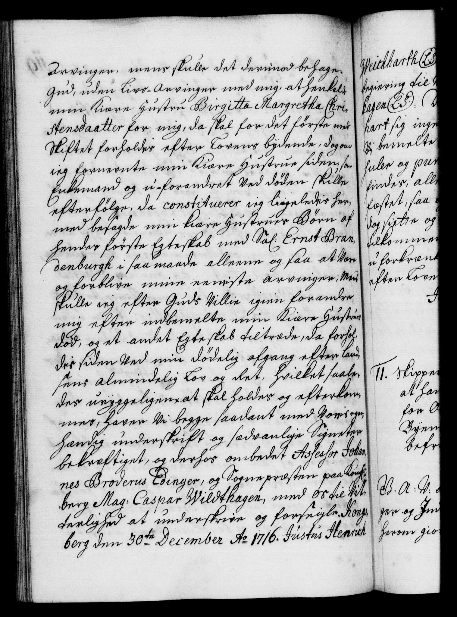 Danske Kanselli 1572-1799, AV/RA-EA-3023/F/Fc/Fca/Fcaa/L0022: Norske registre, 1716-1719, p. 119b