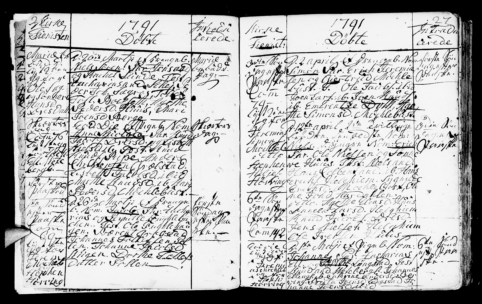 Jølster sokneprestembete, AV/SAB-A-80701/H/Haa/Haaa/L0006: Parish register (official) no. A 6, 1790-1821, p. 26-27