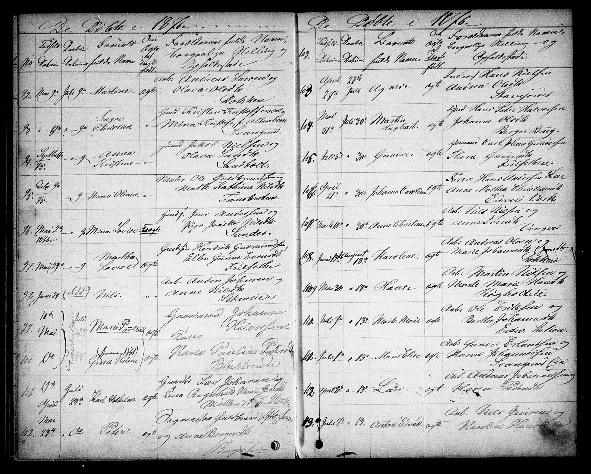 Eidsvoll prestekontor Kirkebøker, AV/SAO-A-10888/G/Ga/L0003: Parish register (copy) no. I 3, 1871-1877, p. 49