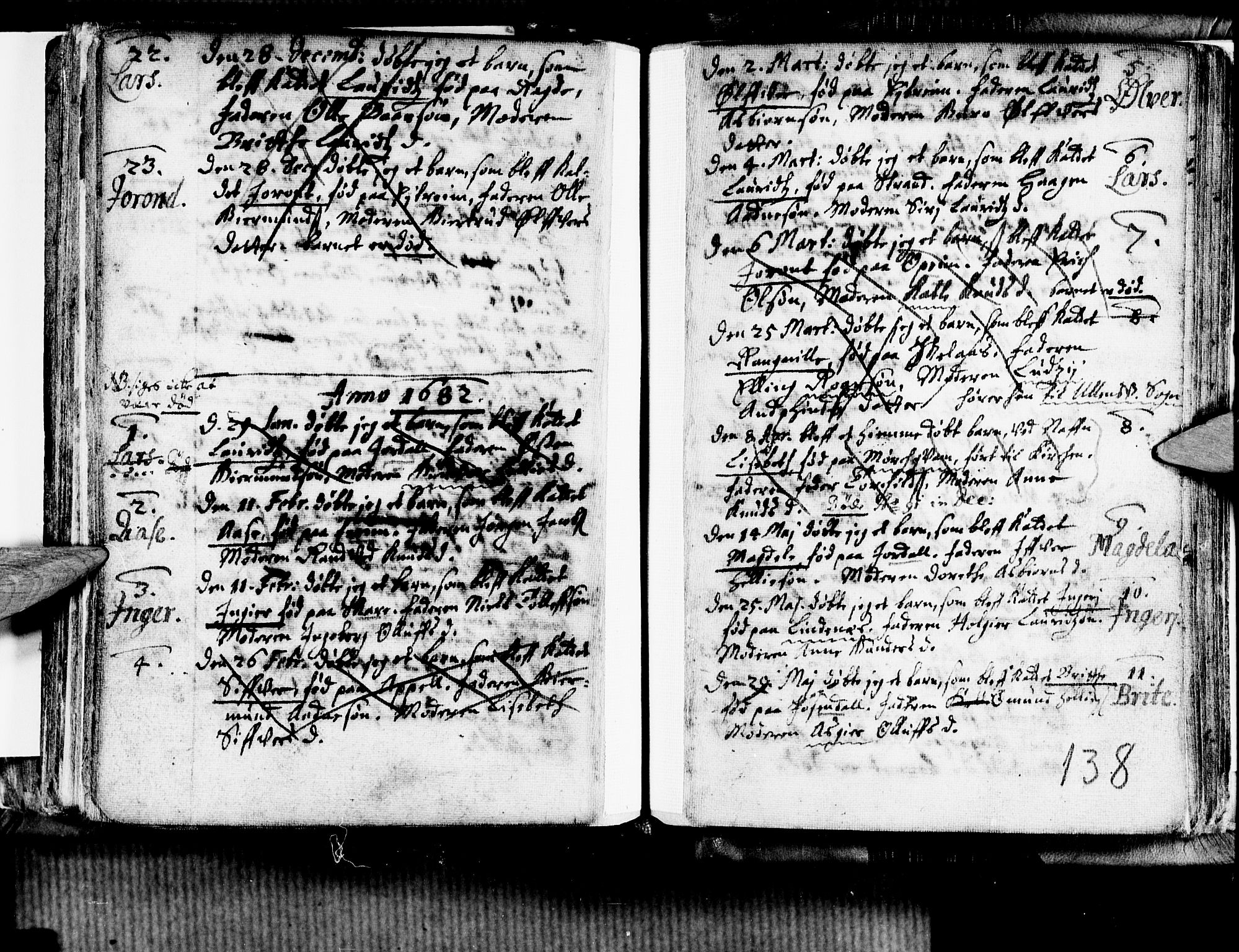 Ullensvang sokneprestembete, SAB/A-78701/H/Haa: Parish register (official) no. A 1 /3, 1676-1719, p. 138