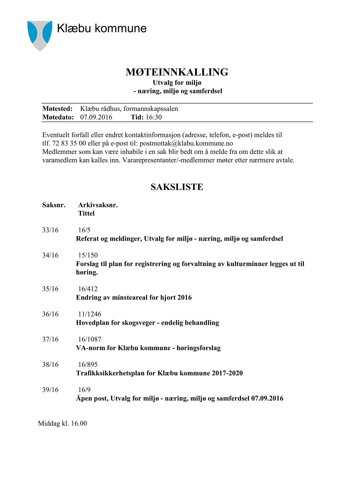 Klæbu Kommune, TRKO/KK/06-UM/L003: Utvalg for miljø - Møtedokumenter 2016, 2016, p. 1087