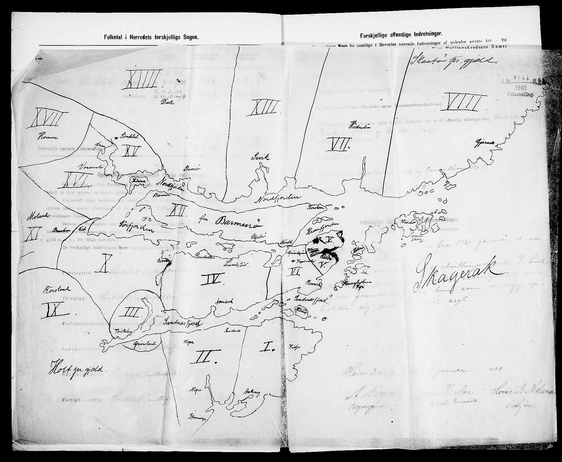 SAK, 1900 census for Søndeled, 1900, p. 2