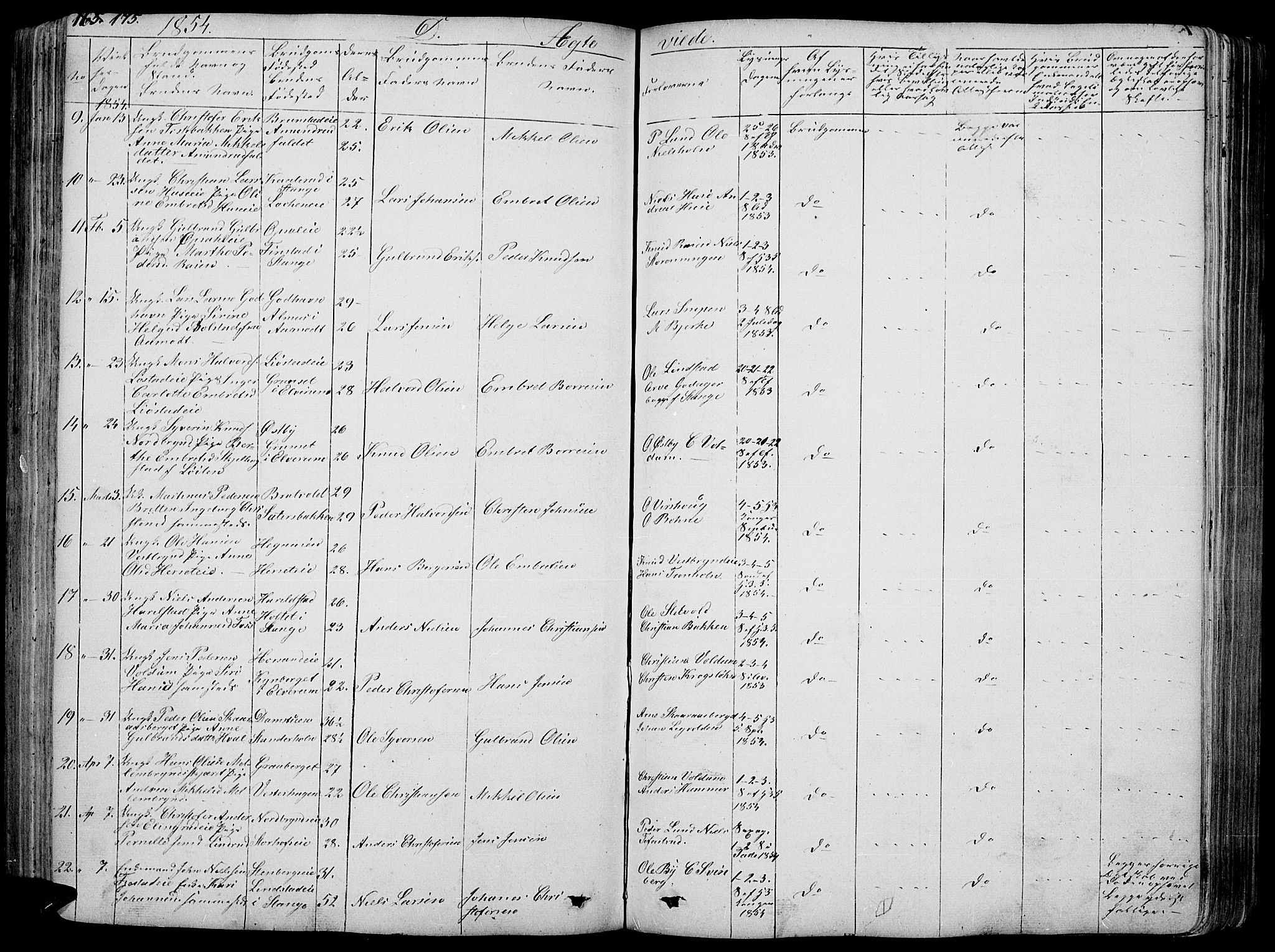 Romedal prestekontor, SAH/PREST-004/L/L0009: Parish register (copy) no. 9, 1846-1866, p. 175