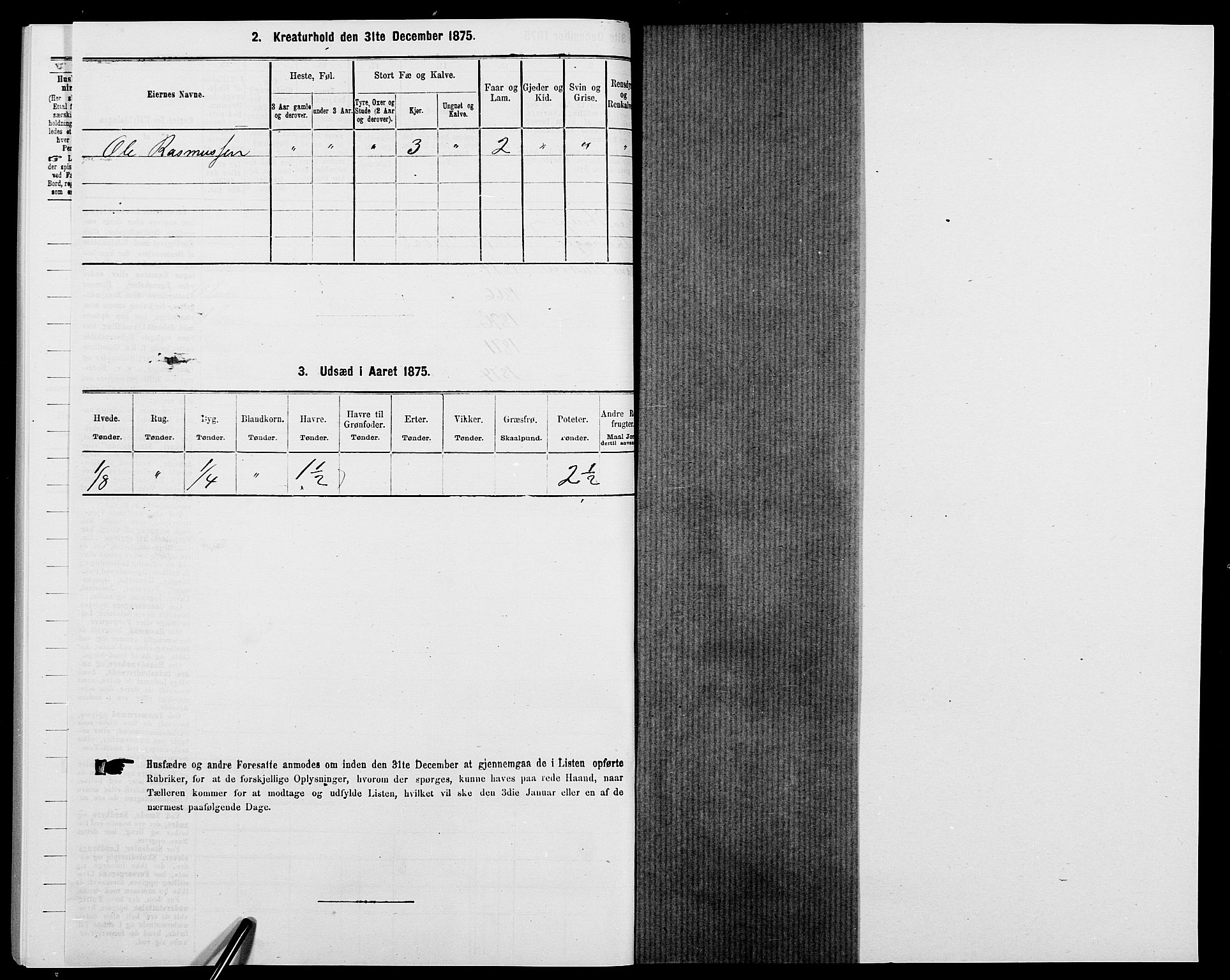 SAK, 1875 census for 1029P Sør-Audnedal, 1875, p. 611