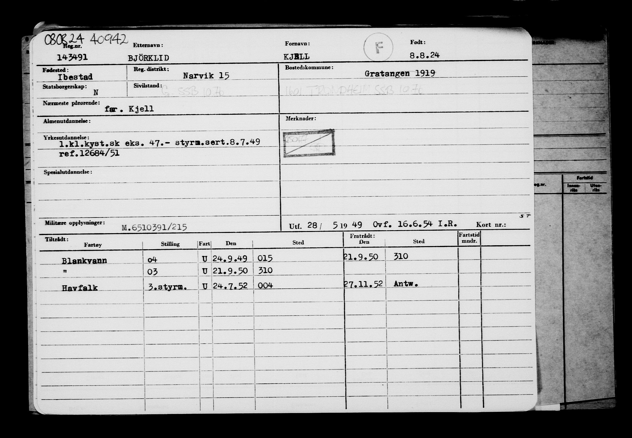 Direktoratet for sjømenn, AV/RA-S-3545/G/Gb/L0234: Hovedkort, 1924, p. 522