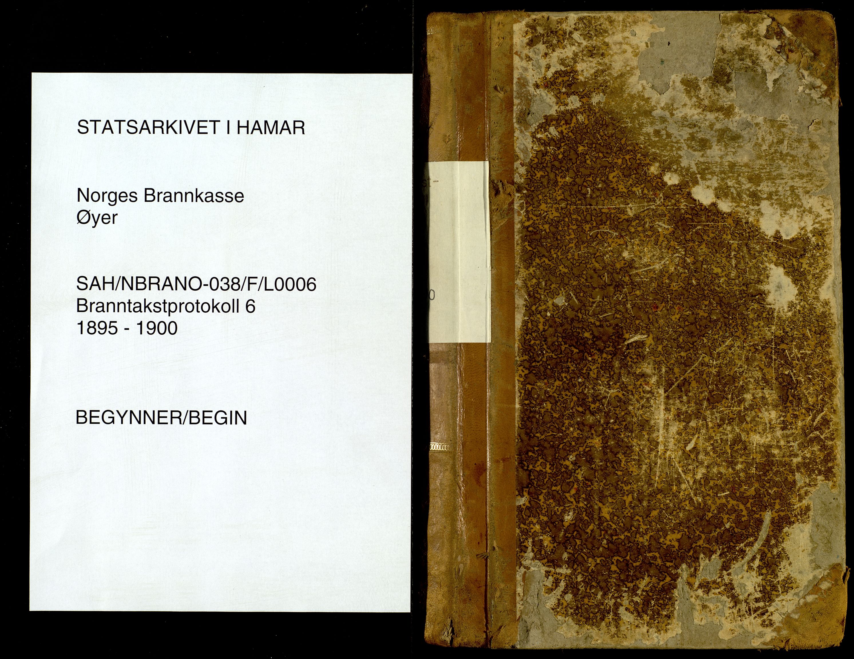 Norges Brannkasse, Øyer, AV/SAH-NBRANO-038/F/L0006: Branntakstprotokoll, 1895-1900