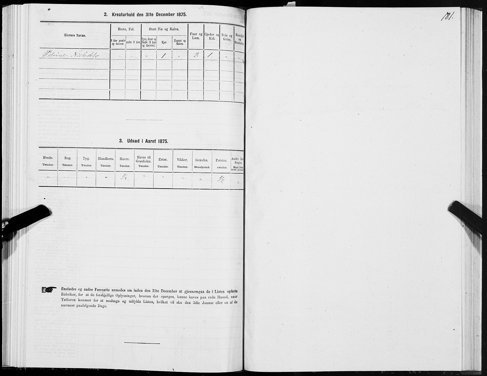 SAT, 1875 census for 1527P Ørskog, 1875, p. 3181