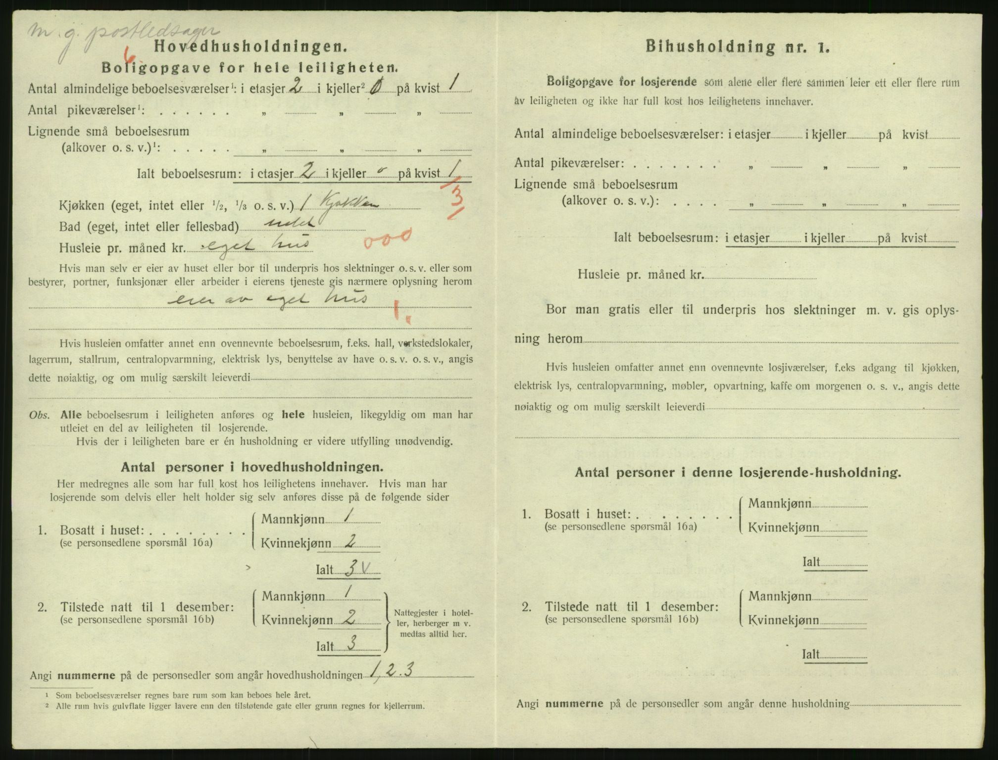 SAK, 1920 census for Risør, 1920, p. 1734