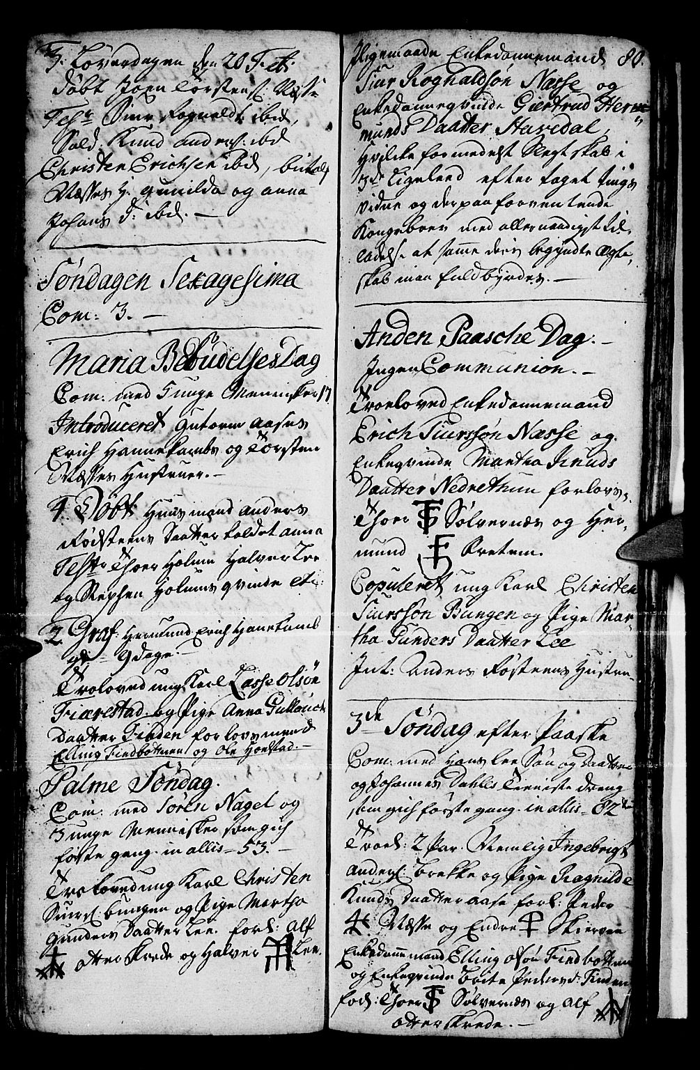 Vik sokneprestembete, AV/SAB-A-81501/H/Haa/Haaa/L0001: Parish register (official) no. A 1 / 2, 1727-1739, p. 80