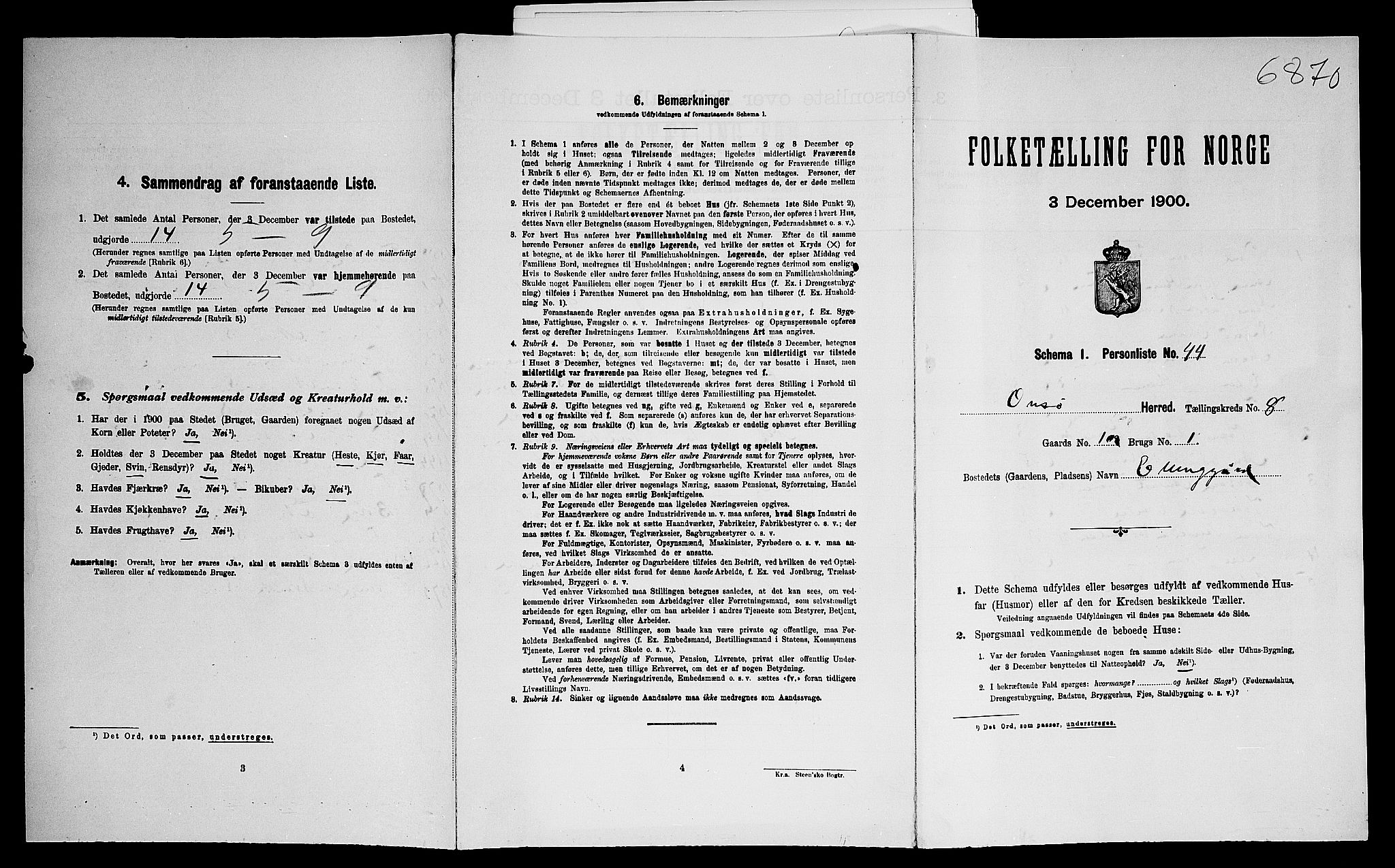 SAO, 1900 census for Onsøy, 1900, p. 1737