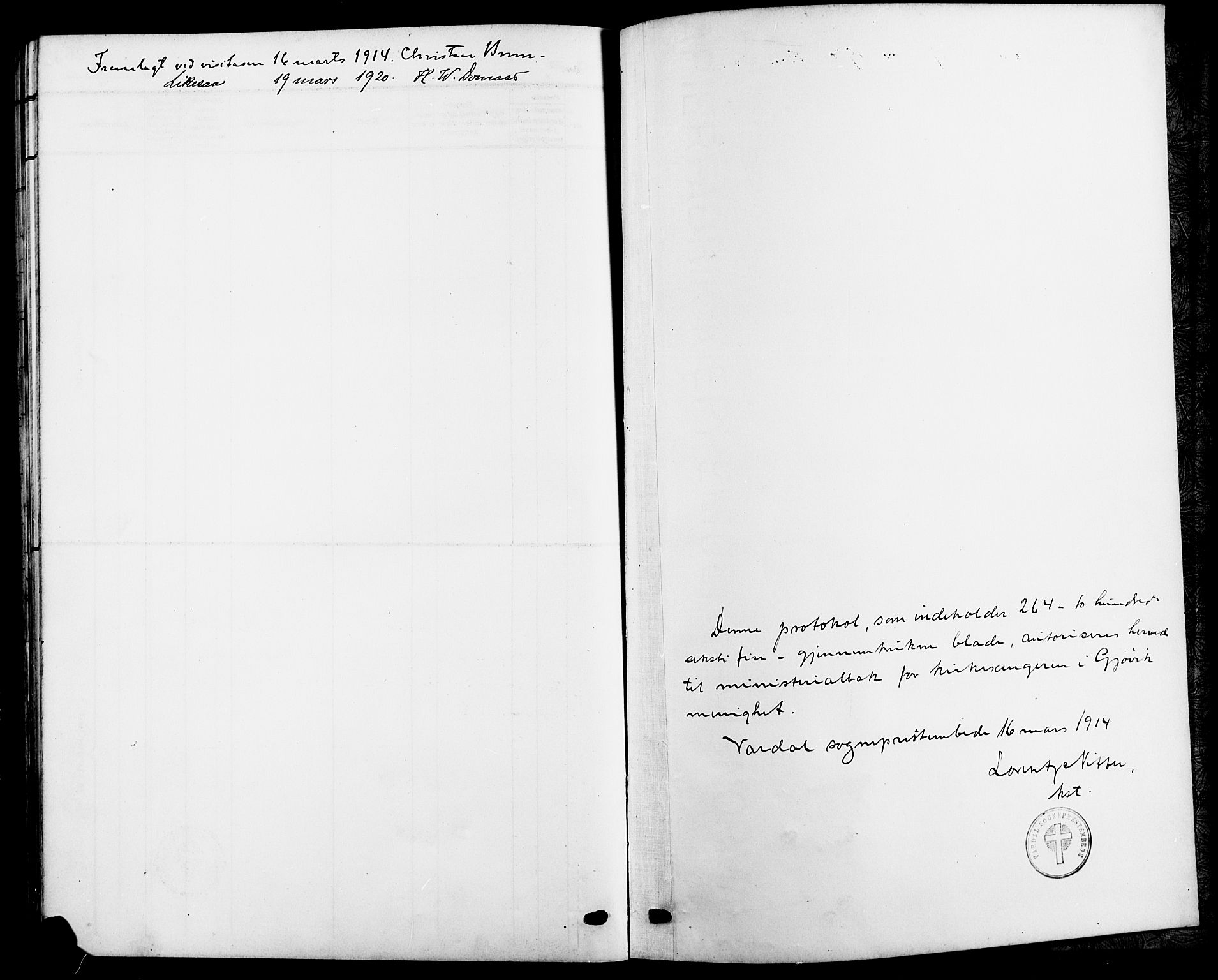 Vardal prestekontor, AV/SAH-PREST-100/H/Ha/Hab/L0014: Parish register (copy) no. 14, 1911-1922