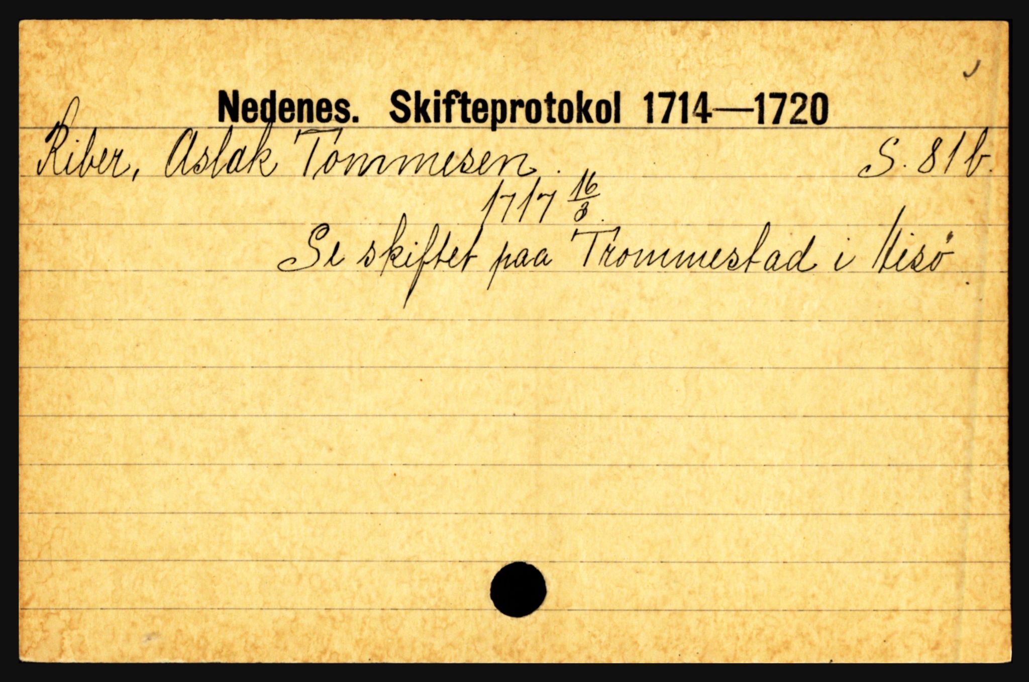 Nedenes sorenskriveri før 1824, AV/SAK-1221-0007/H, p. 23655