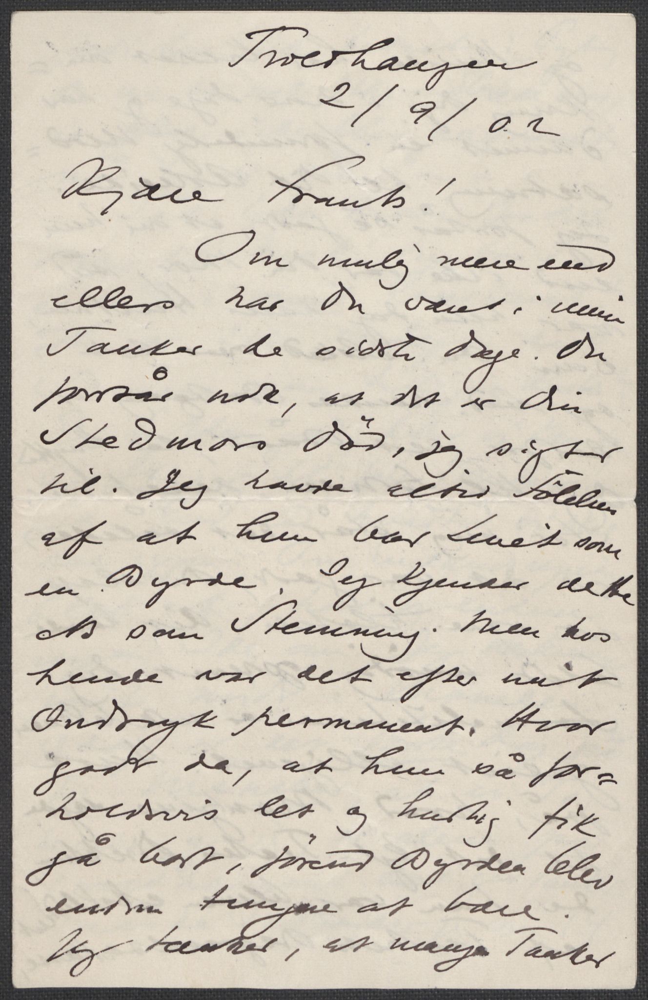 Beyer, Frants, AV/RA-PA-0132/F/L0001: Brev fra Edvard Grieg til Frantz Beyer og "En del optegnelser som kan tjene til kommentar til brevene" av Marie Beyer, 1872-1907, p. 666