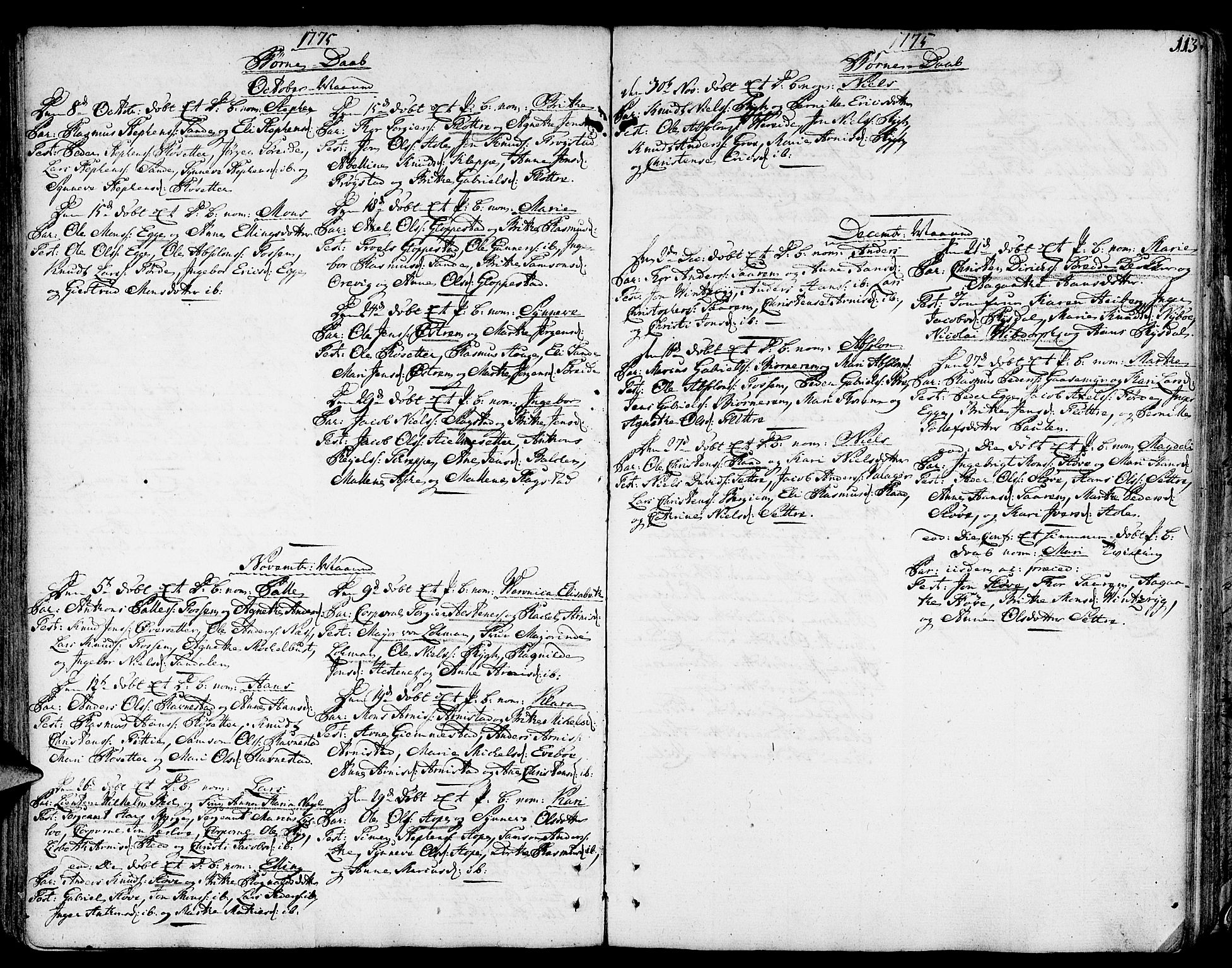 Gloppen sokneprestembete, AV/SAB-A-80101/H/Haa/Haaa/L0004: Parish register (official) no. A 4, 1758-1784, p. 113