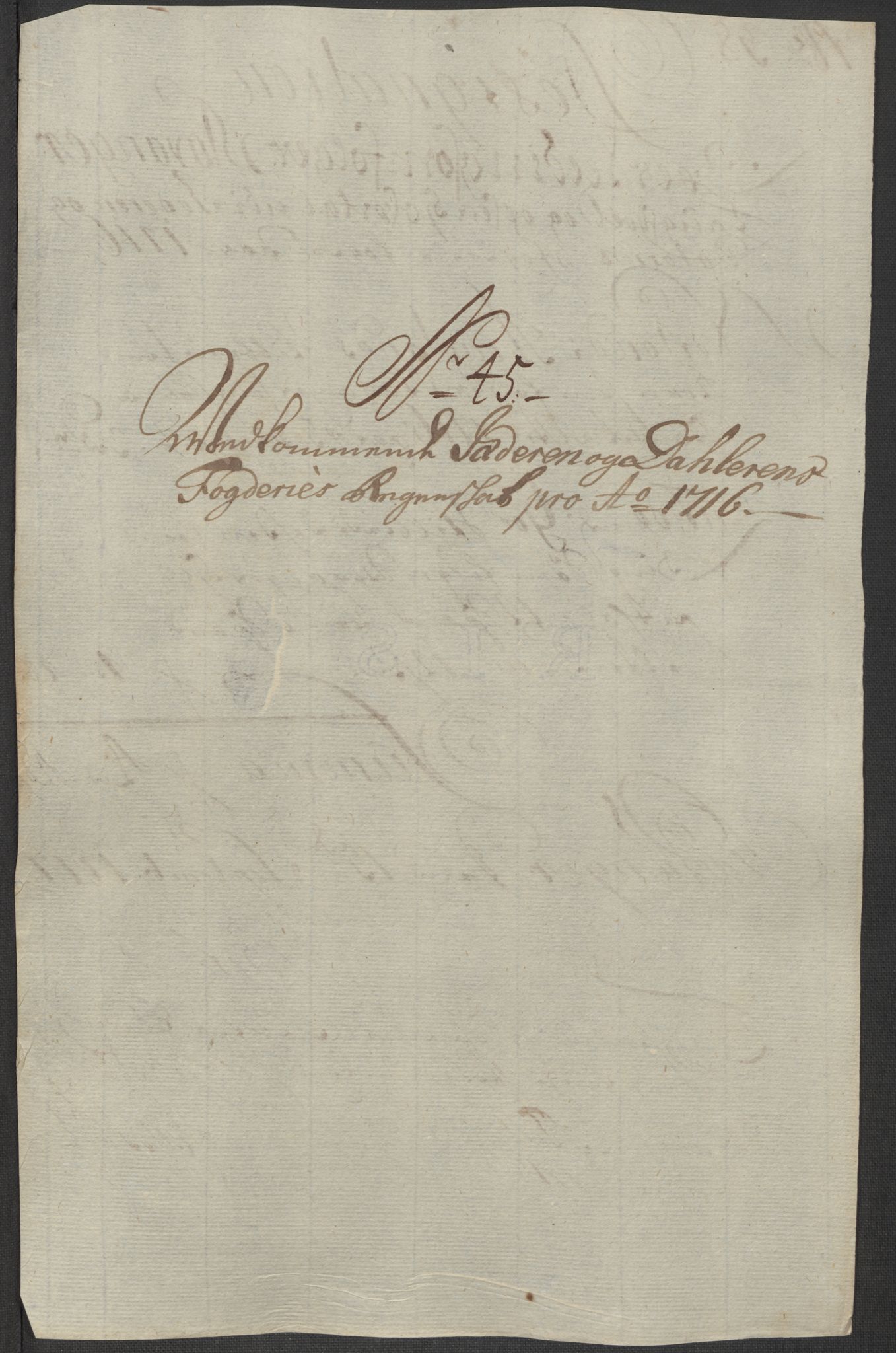 Rentekammeret inntil 1814, Reviderte regnskaper, Fogderegnskap, AV/RA-EA-4092/R46/L2740: Fogderegnskap Jæren og Dalane, 1715-1716, p. 445