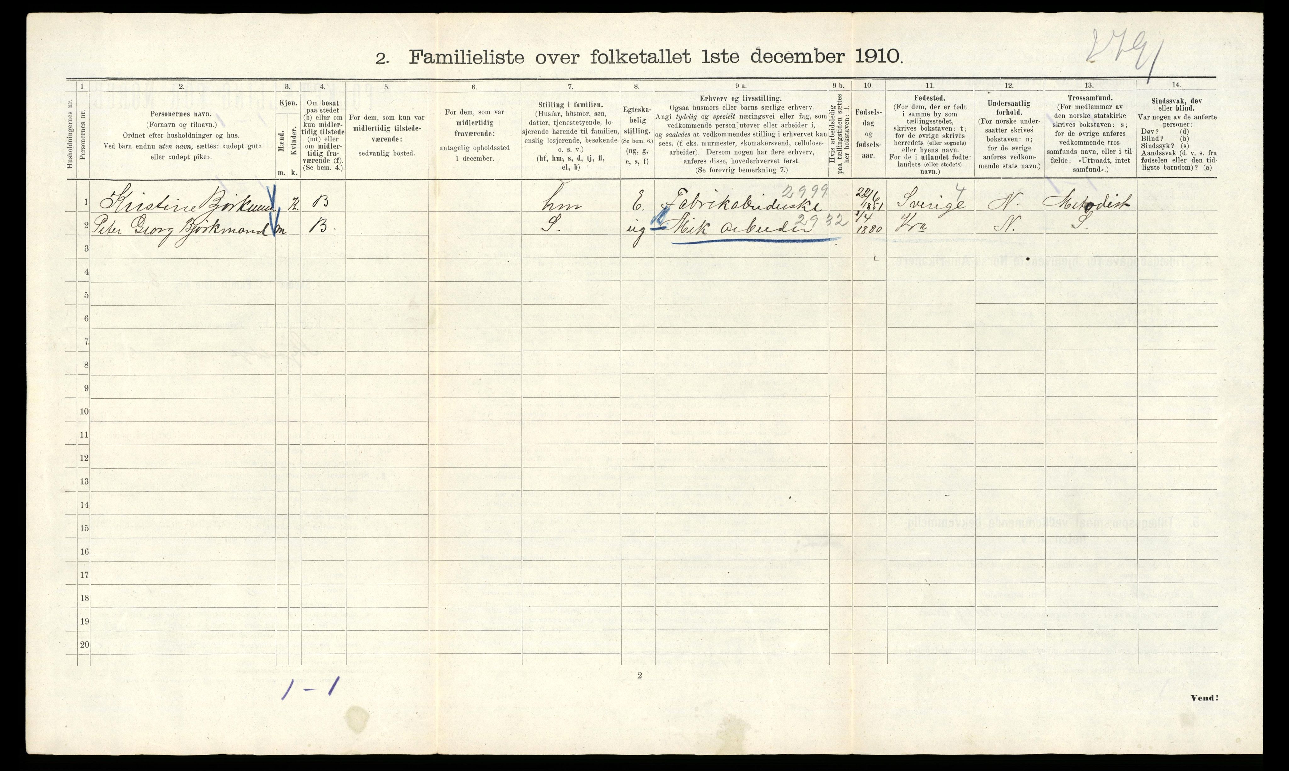 RA, 1910 census for Kristiania, 1910, p. 91766