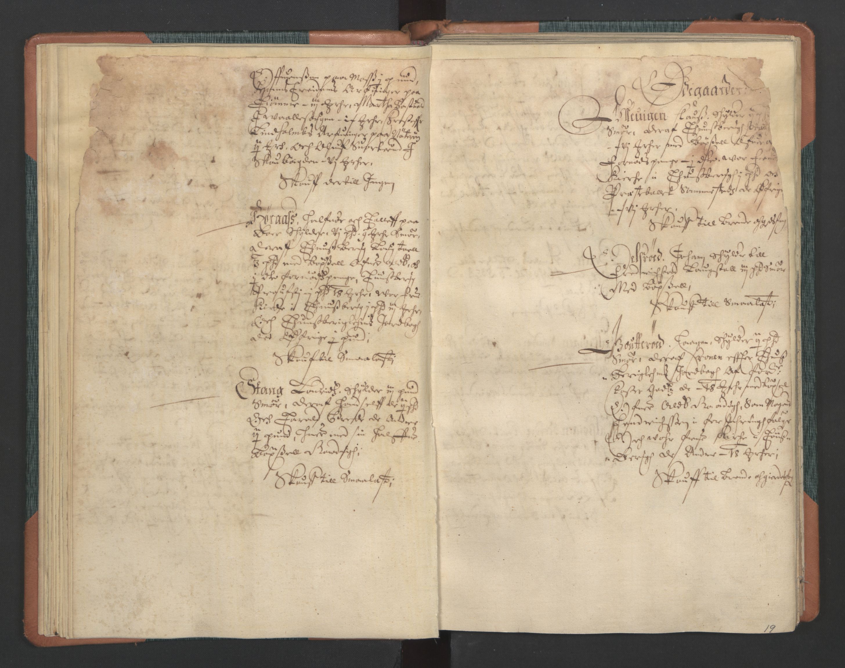 Rentekammeret inntil 1814, Realistisk ordnet avdeling, AV/RA-EA-4070/L/L0011: Tønsberg lagdømme. Alminnelig jordebok for Tønsberg len - Slagen og Arendal skipreider., 1661, p. 18b-19a