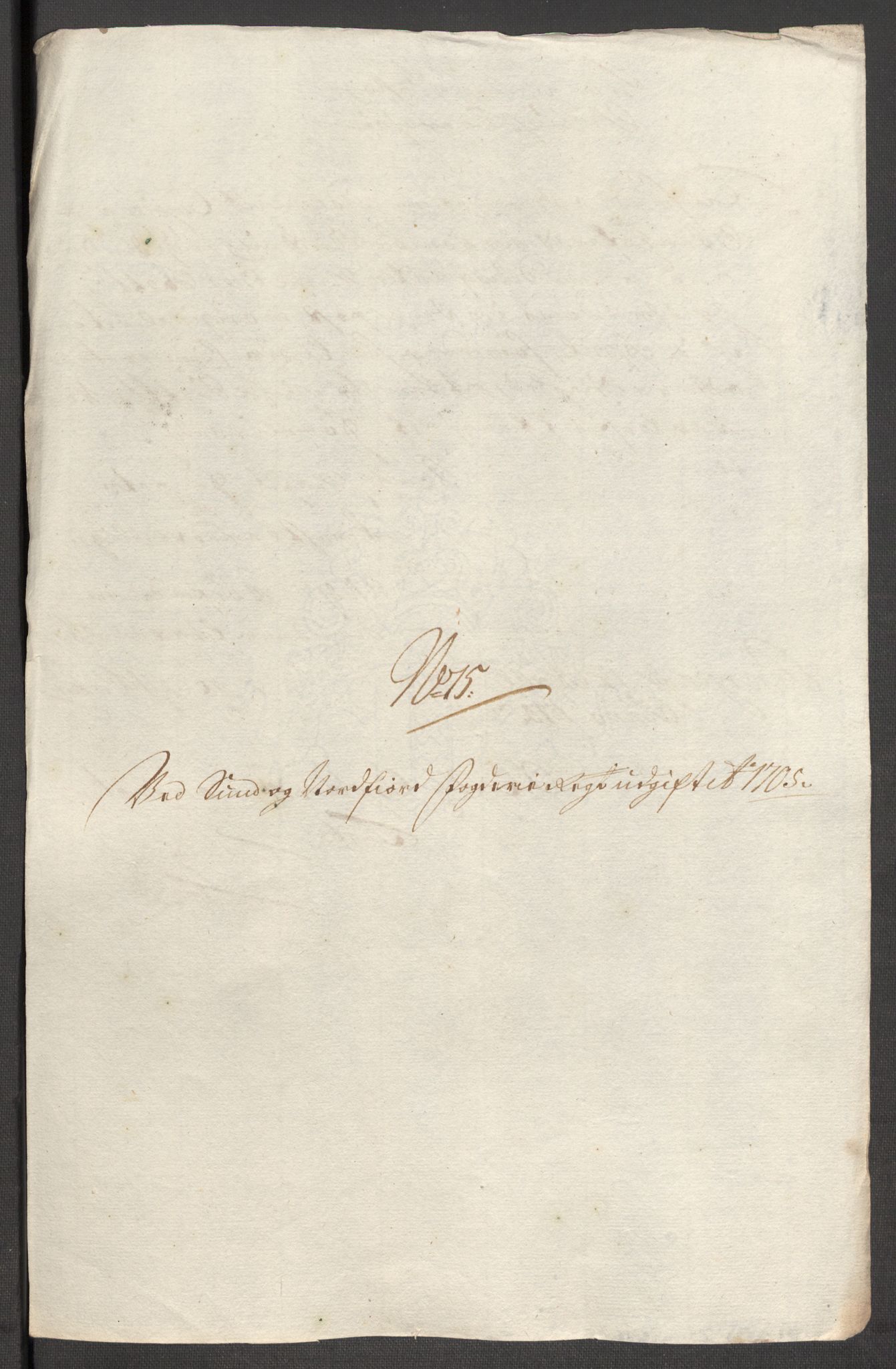 Rentekammeret inntil 1814, Reviderte regnskaper, Fogderegnskap, RA/EA-4092/R53/L3429: Fogderegnskap Sunn- og Nordfjord, 1705, p. 235