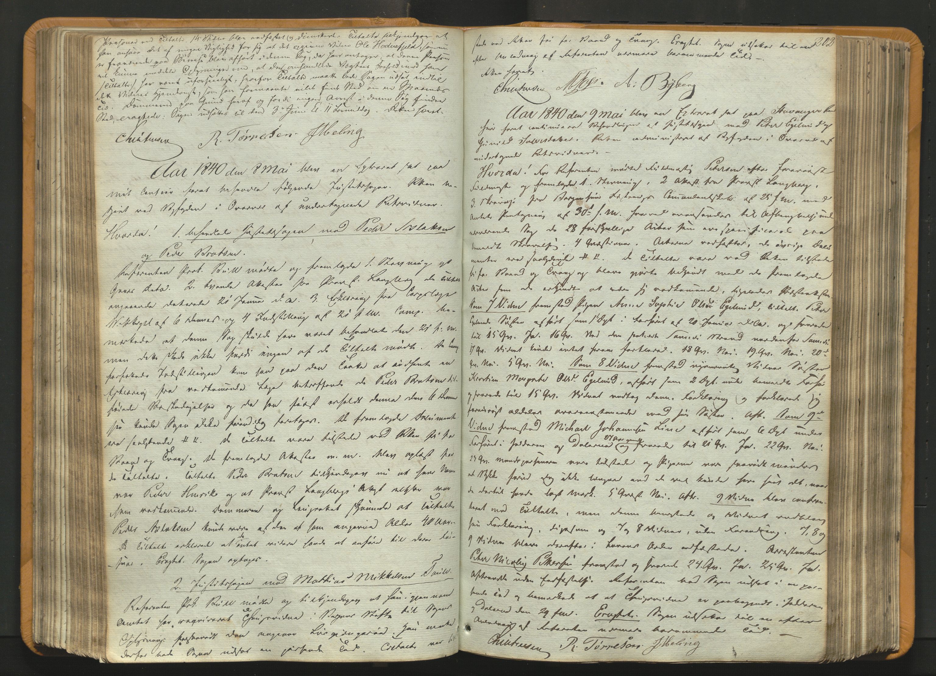 Stavanger byfogd, AV/SAST-A-101408/001/3/30/30BA/L0054: Bytingprotkoll, 1838-1843, p. 201b-202a
