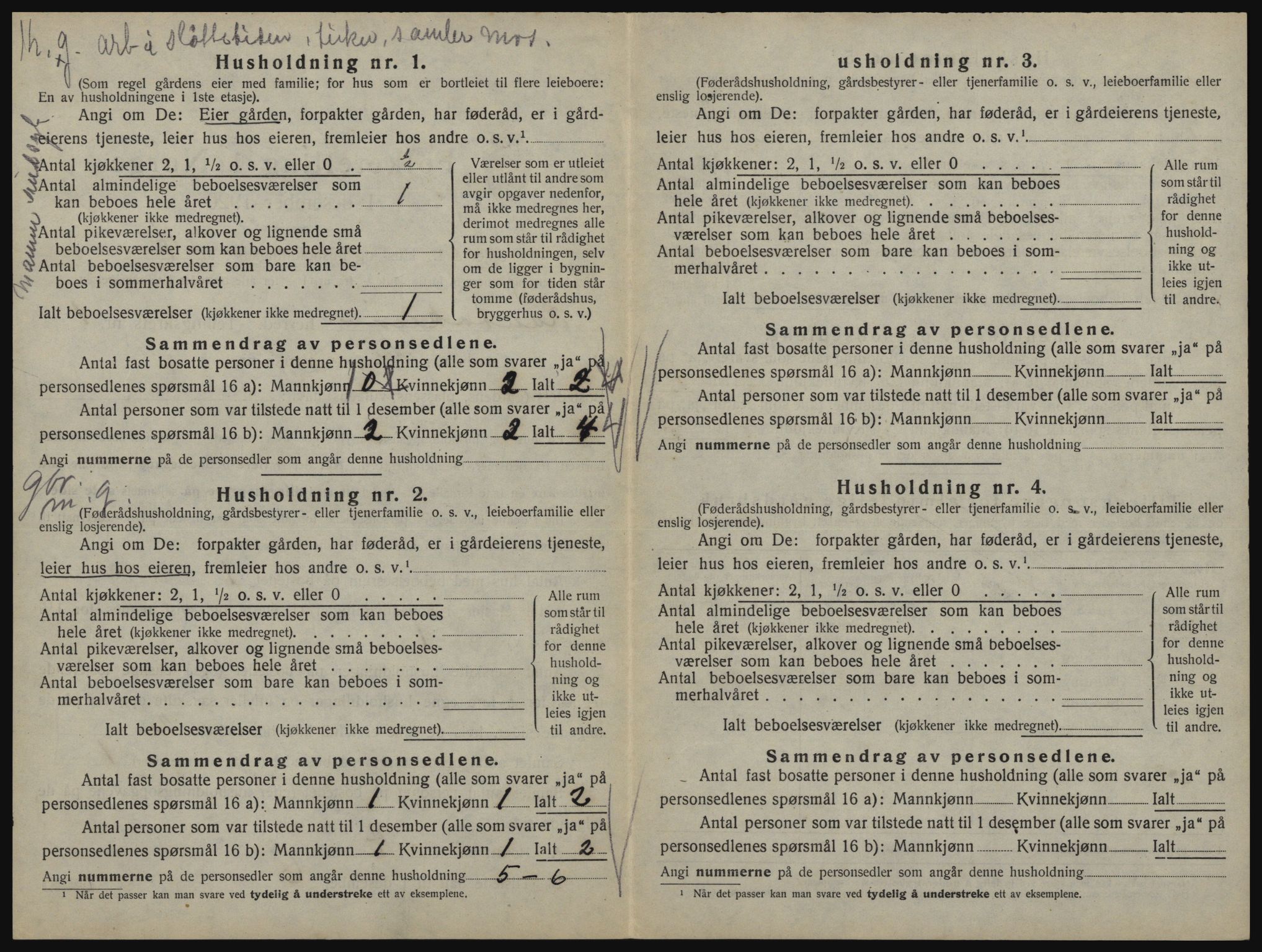 SATØ, 1920 census for Kautokeino, 1920, p. 32