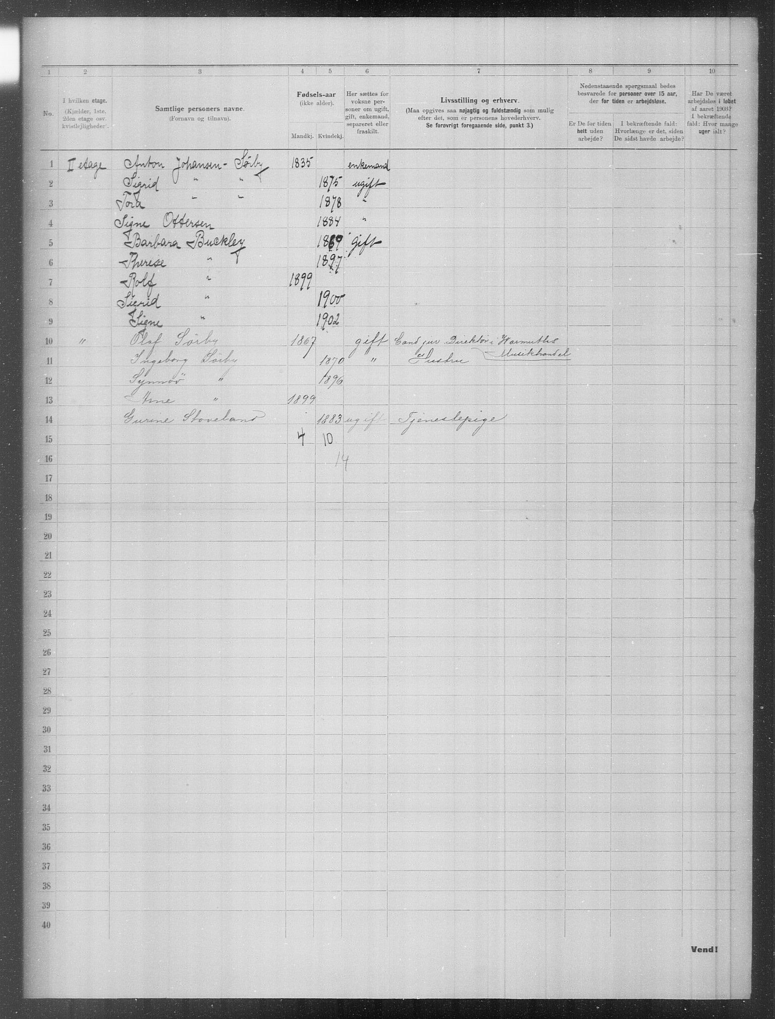 OBA, Municipal Census 1903 for Kristiania, 1903, p. 11275