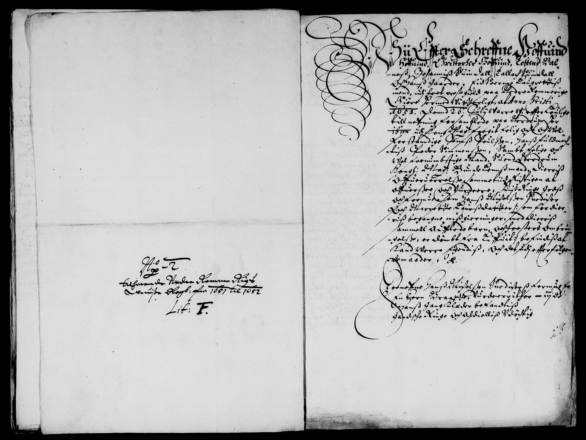 Rentekammeret inntil 1814, Reviderte regnskaper, Lensregnskaper, AV/RA-EA-5023/R/Rb/Rba/L0206: Akershus len, 1651-1652